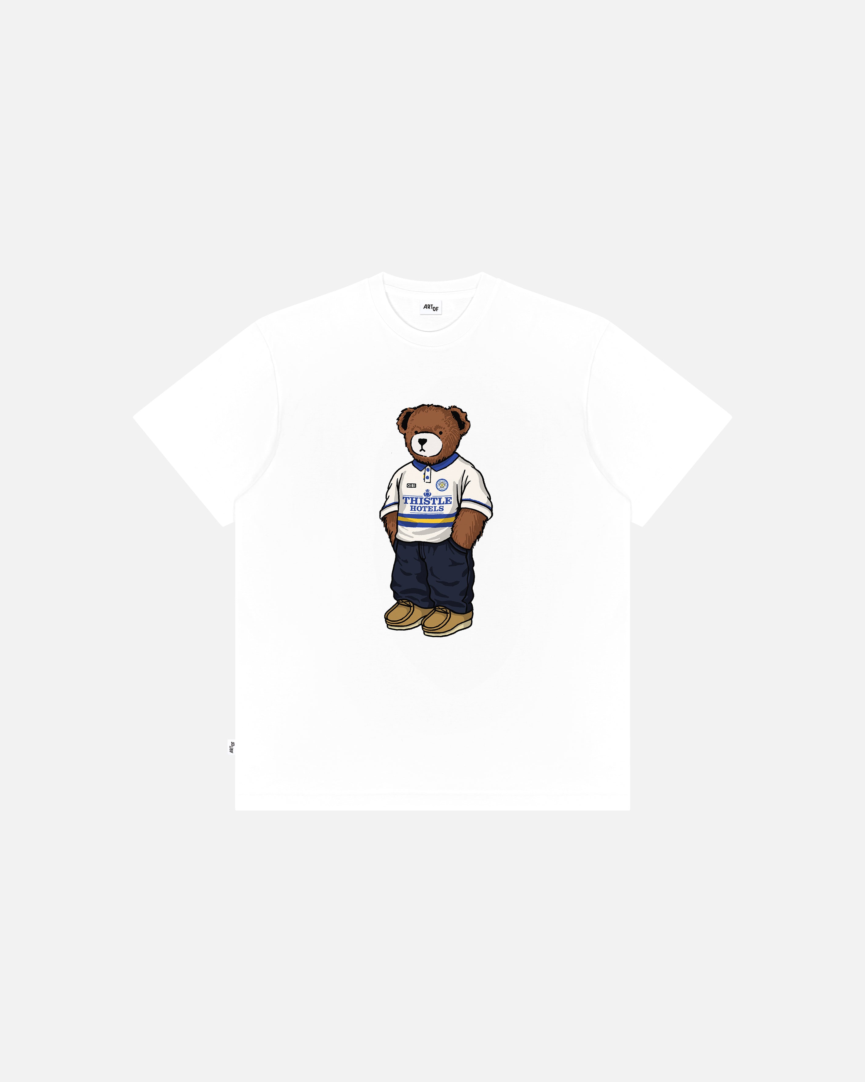 ART OF x Leeds Home Pickles Tee | LUFC White Graphic Football T-shirt