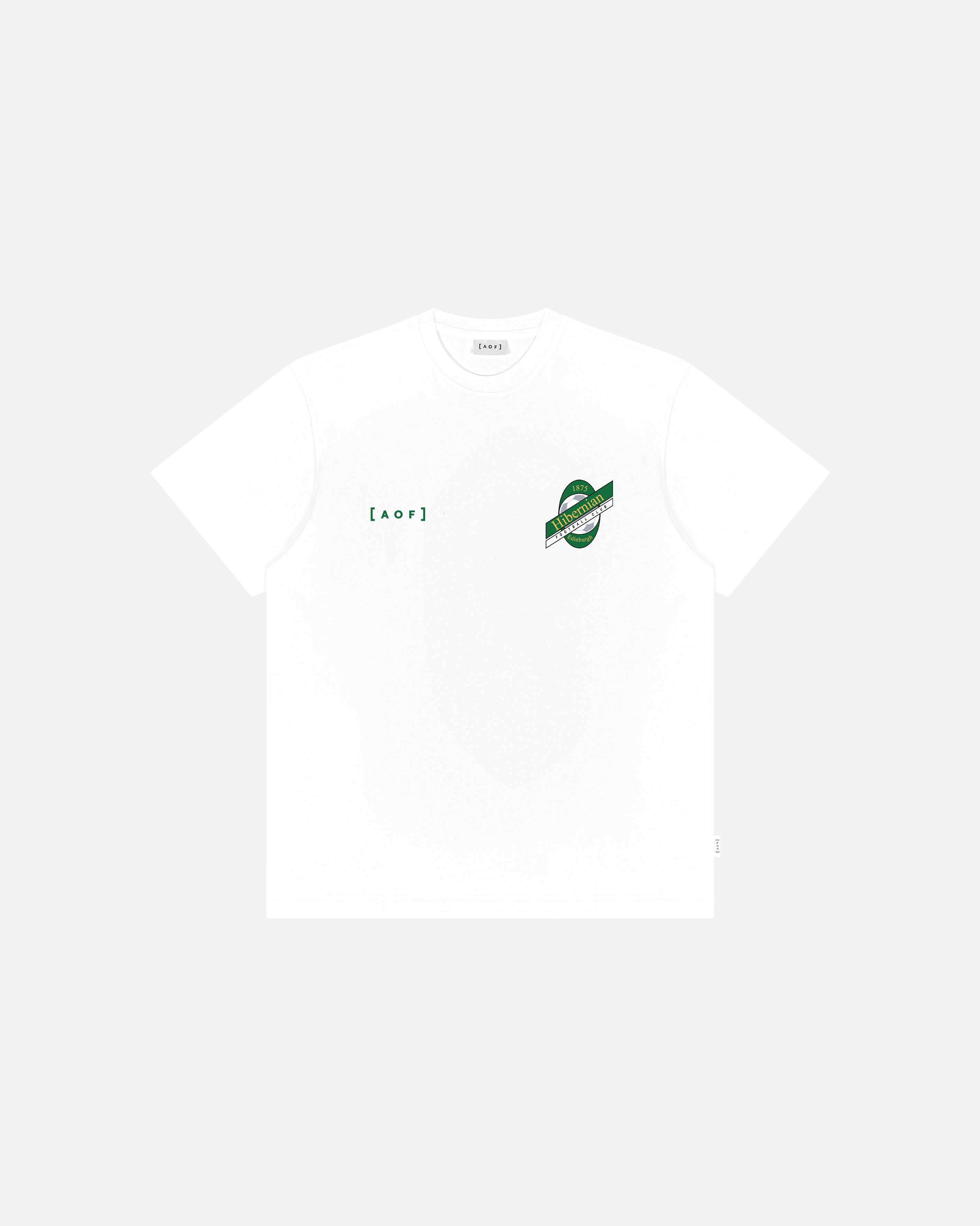 ART OF x Hibernian Crest Tee | HFC White Graphic Football T-shirt