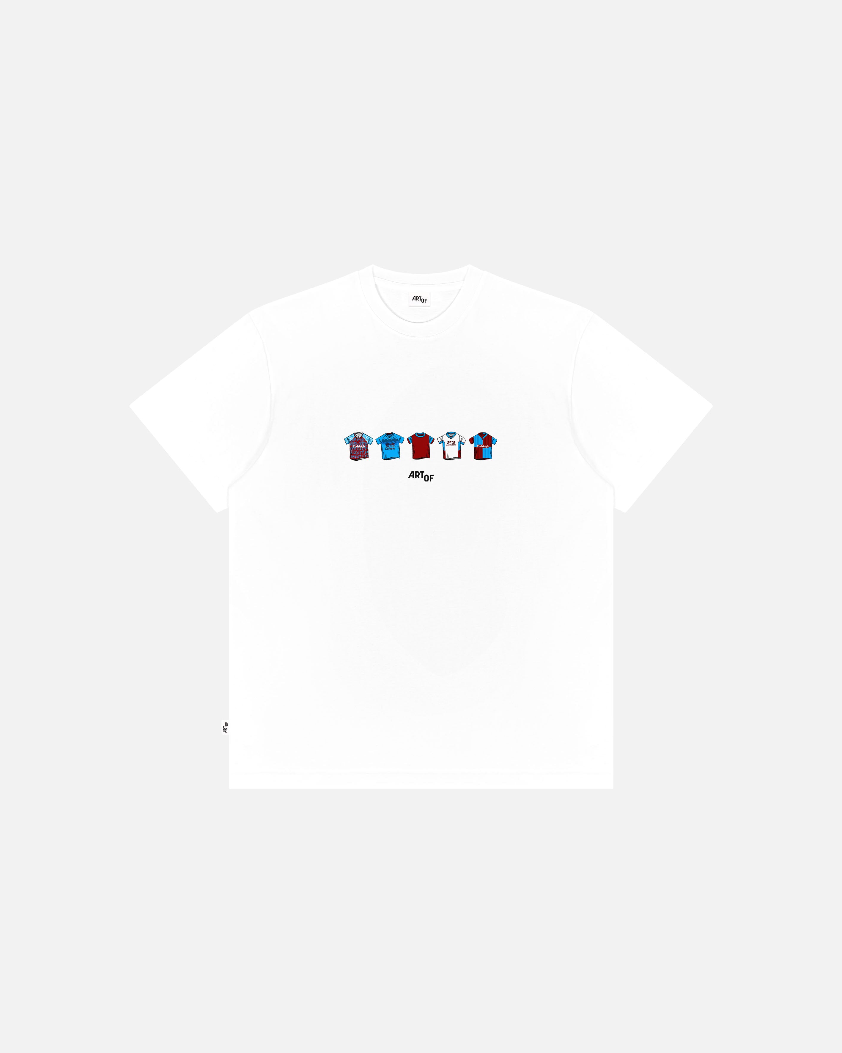 ART OF x Burnley Classics Tee | BFC White Graphic Football T-shirt