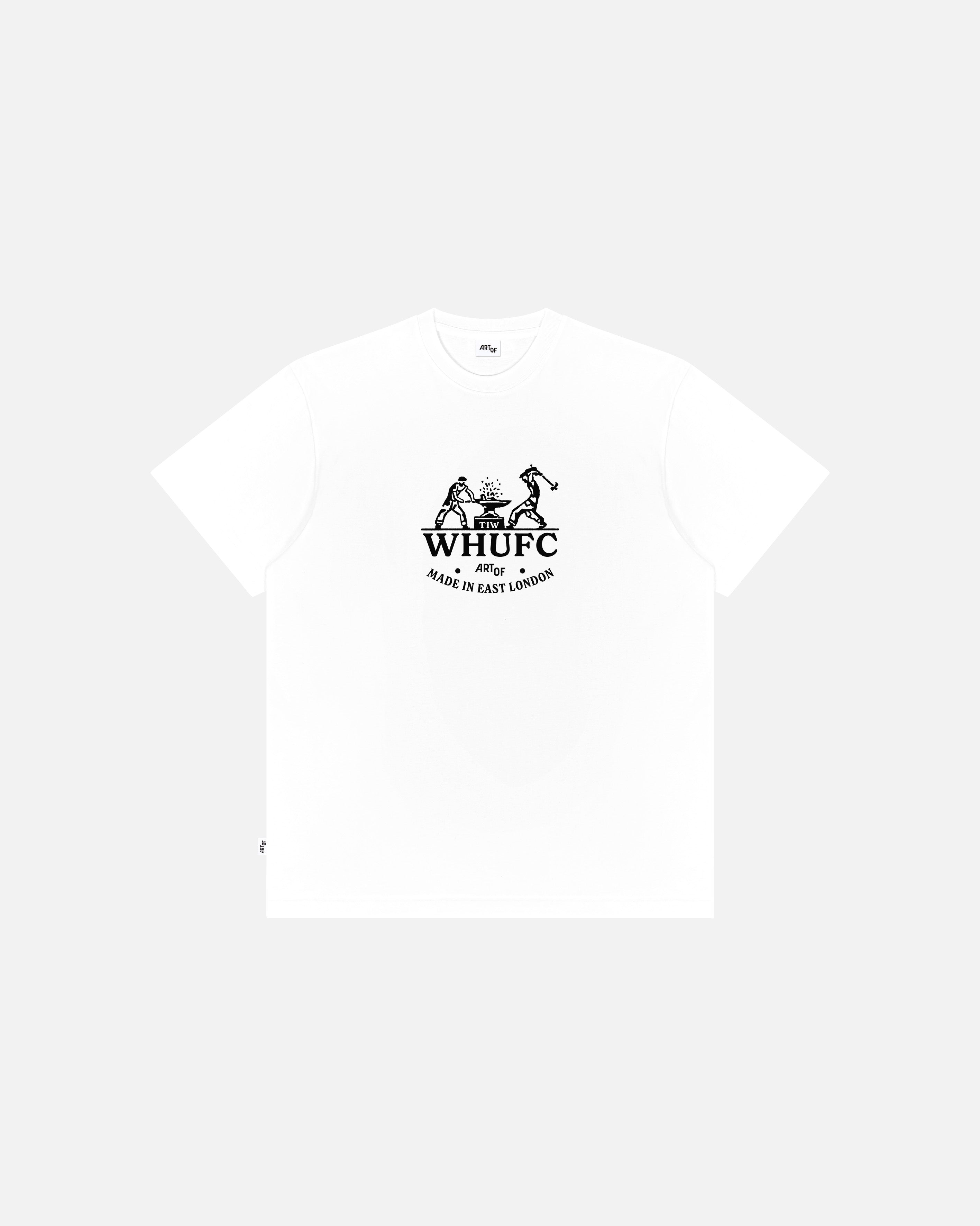 ART OF x West Ham Anvil Tee | WHUFC White Graphic Football T-shirt