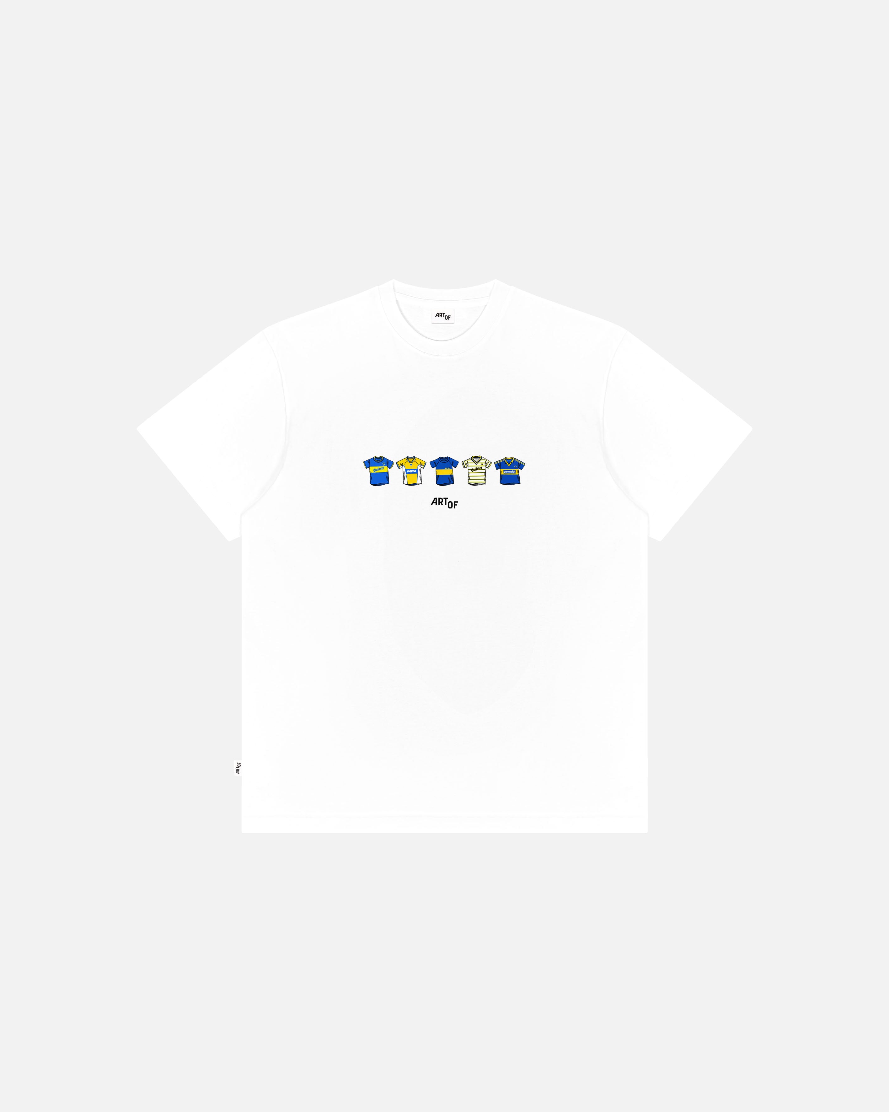 ART OF Boca Printed Classics Tee | White Graphic Football T-shirt