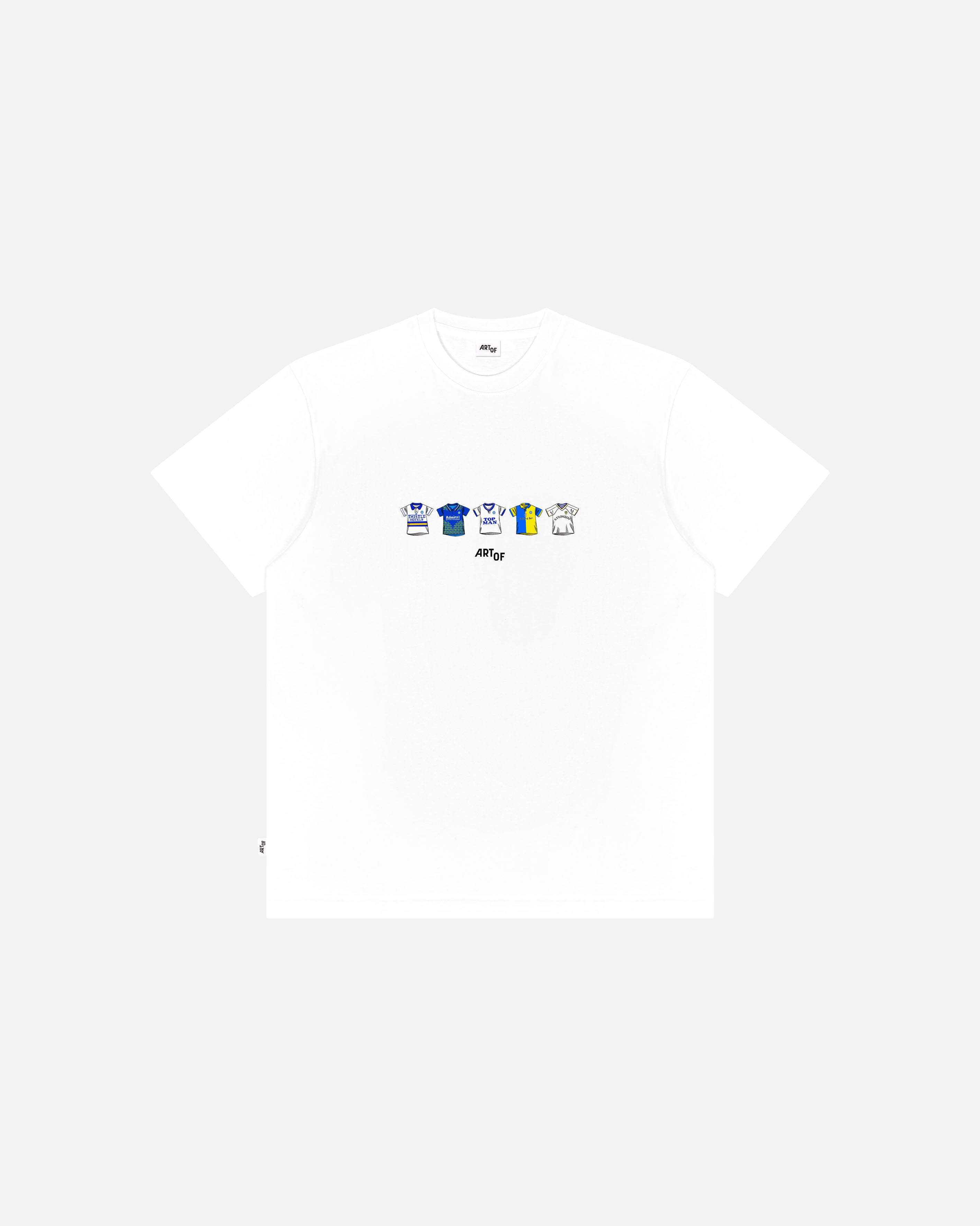 ART OF x Leeds Classics Tee | LUFC White Graphic Football T-shirt