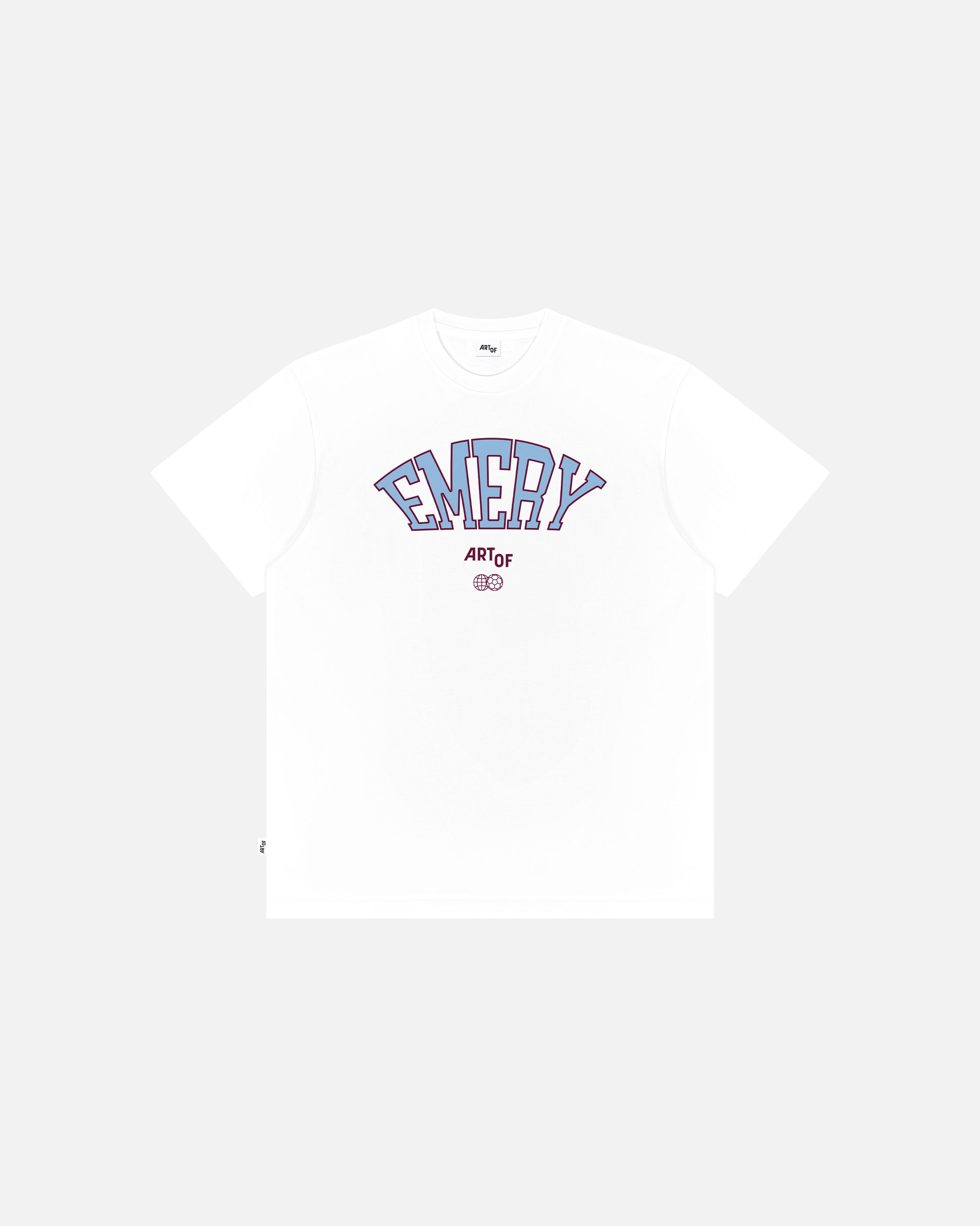 ART OF Villa University of Emery Tee | AVFC White Football T-shirt