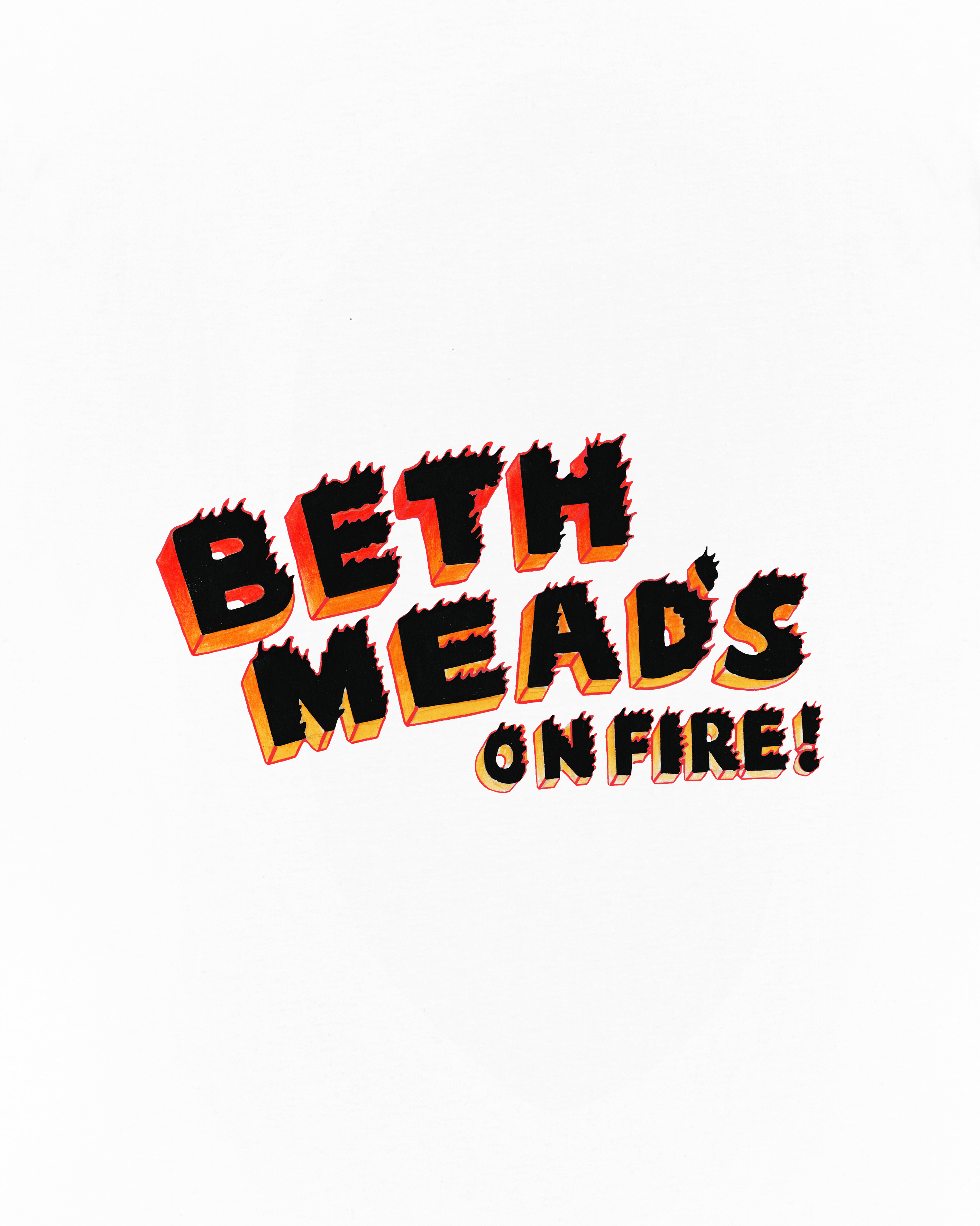 ART OF Beth Mead's on Fire Tee | Graphic Women's Football T-shirt