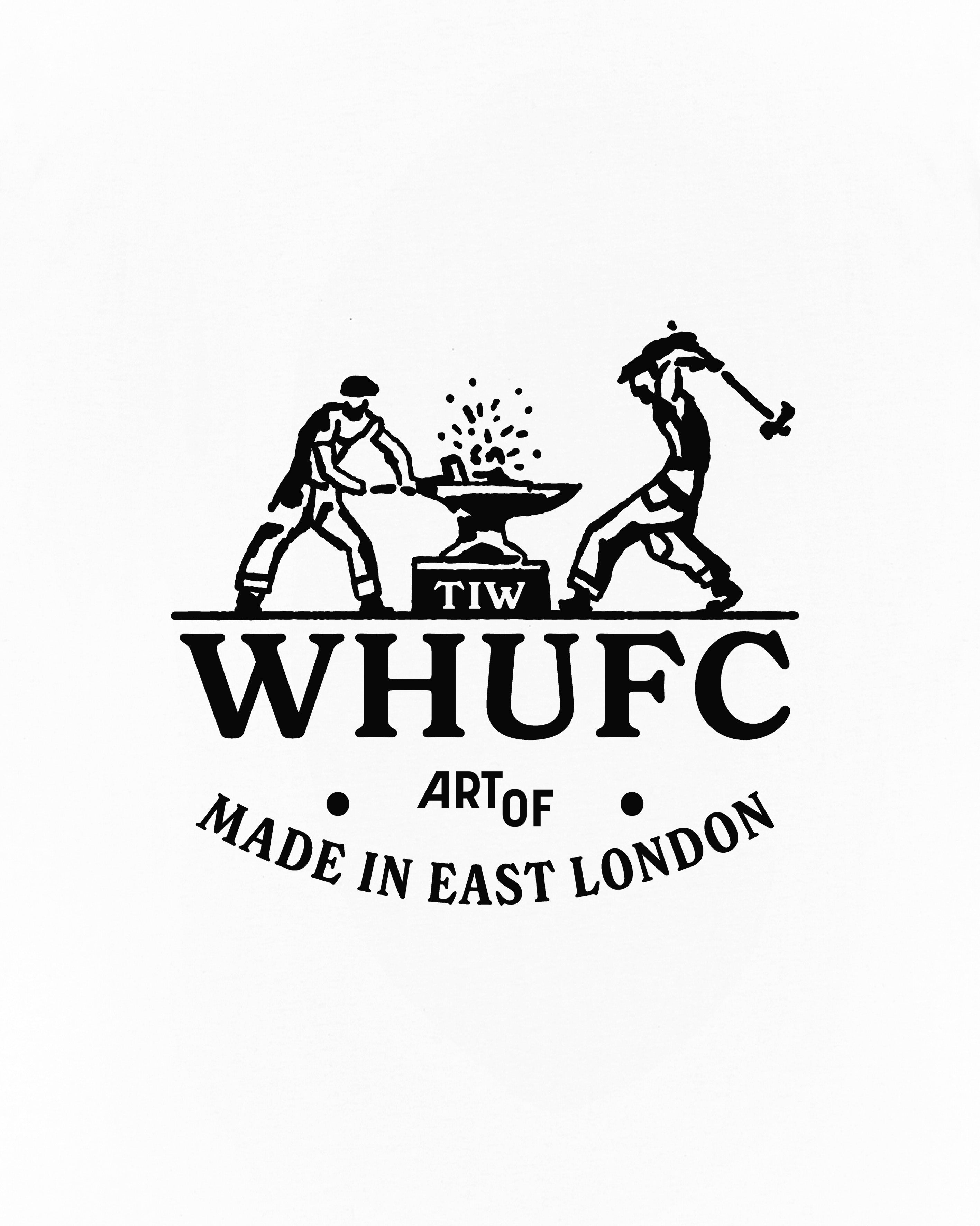 ART OF x West Ham Anvil Tee | WHUFC White Graphic Football T-shirt