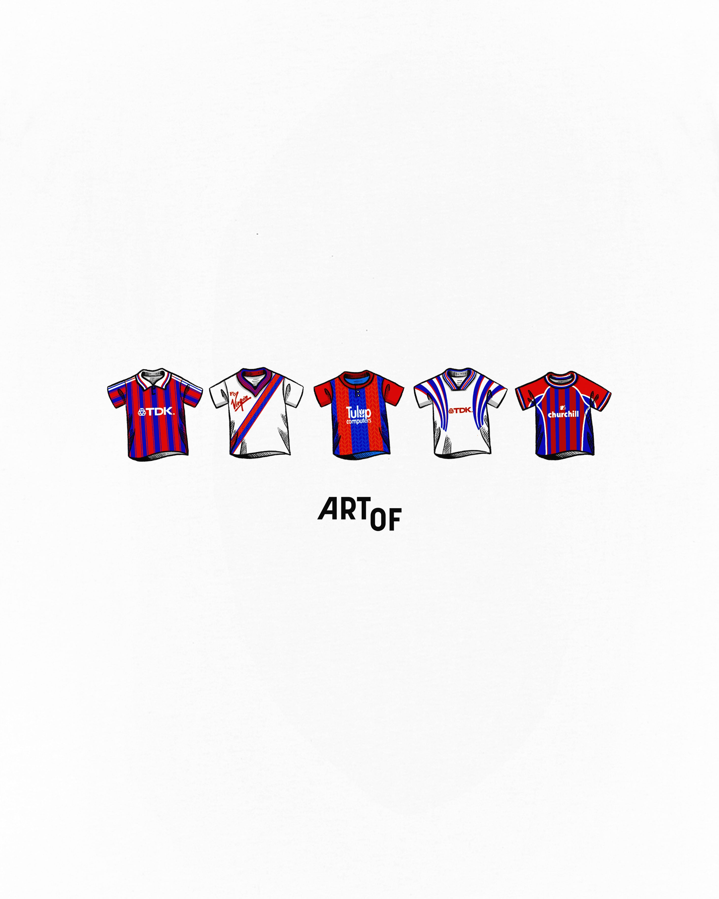 ART OF x Crystal Palace Classics Tee | CPFC White Football T-shirt
