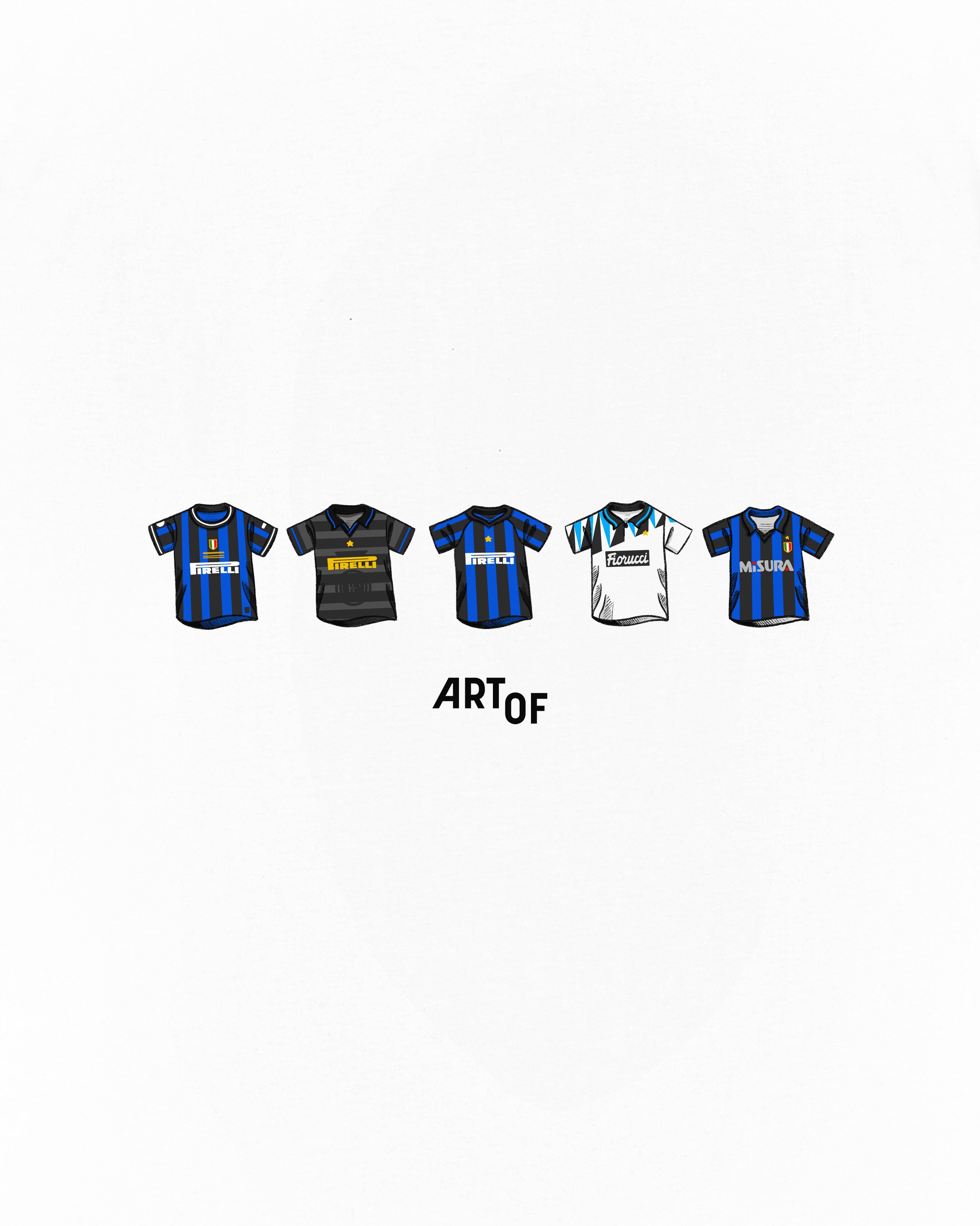 ART OF Inter Milan Classics Tee | White Graphic Football T-shirt