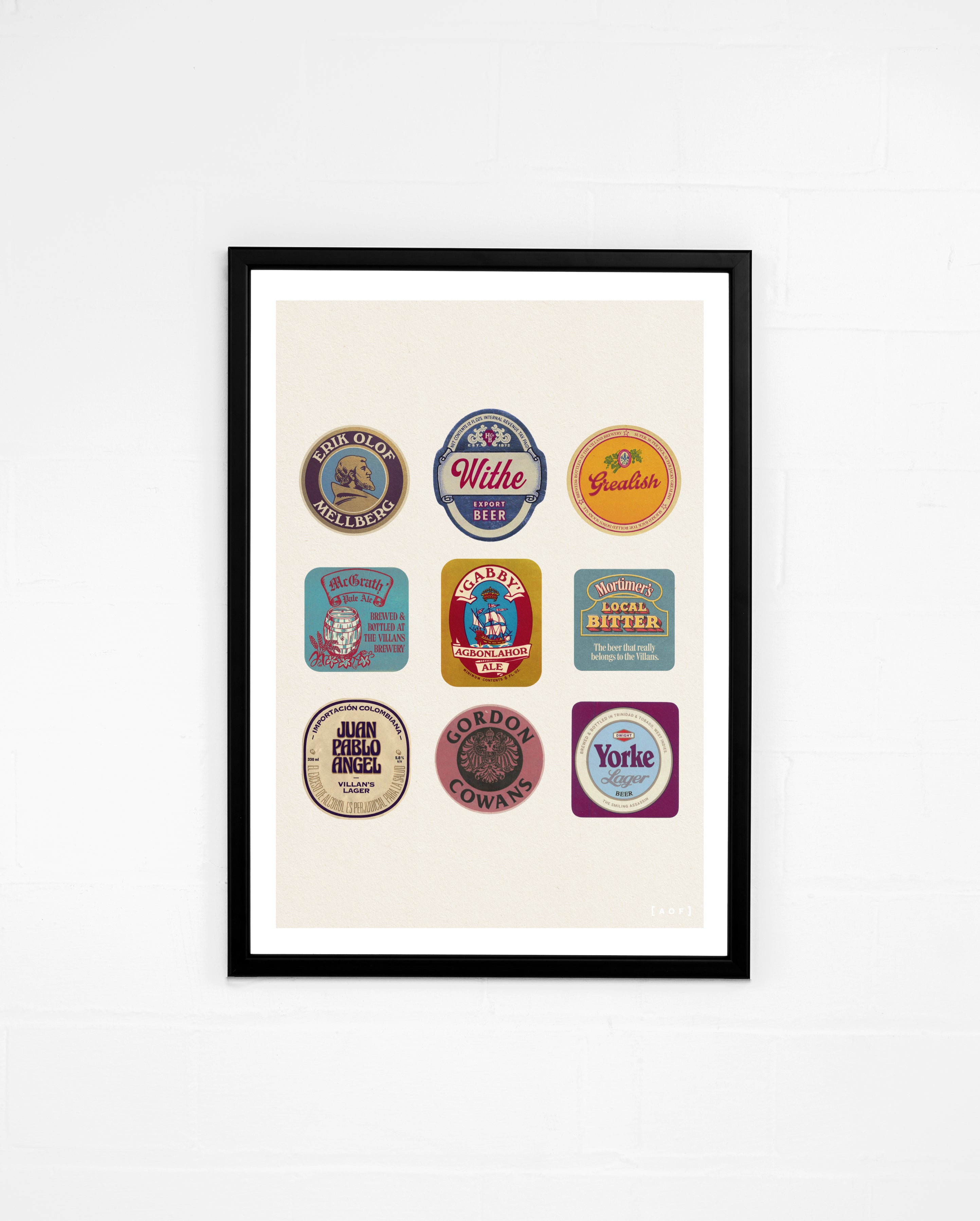ART OF The Villans Brewery Framed Print | AVFC Football Wall Art