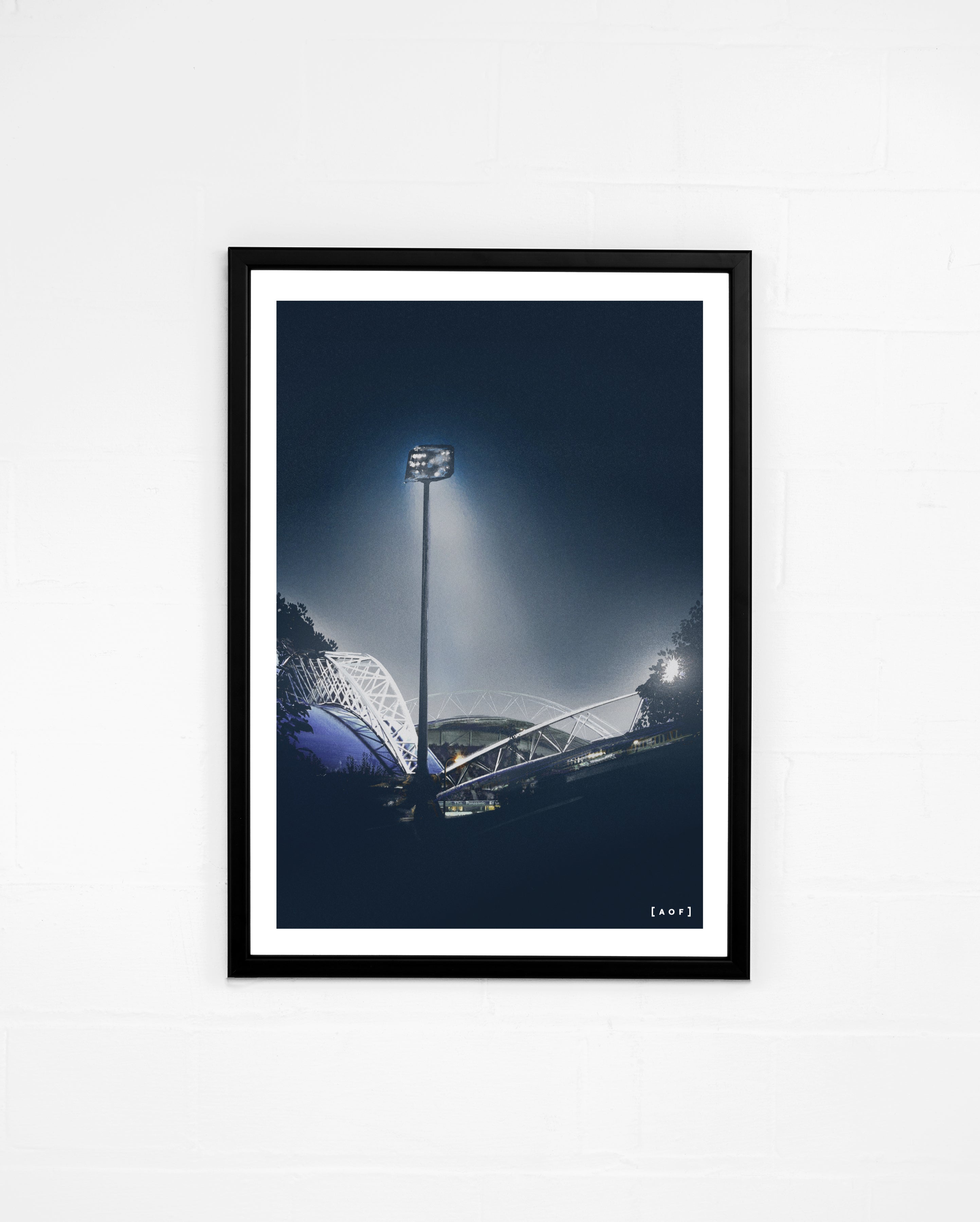 ART OF Huddersfield John Smith's Stadium by Night Print | Football Art