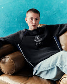 ART OF x Everton Panelled Sweat | Black & Blue | Shop Football