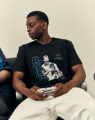 ART OF Blackburn Rovers Shearer | BRFC Black Graphic Football T-shirt