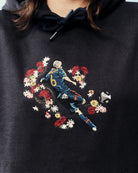 ART OF Flowers For Iniesta Hoodie | Embroidered Spain Football Sweat