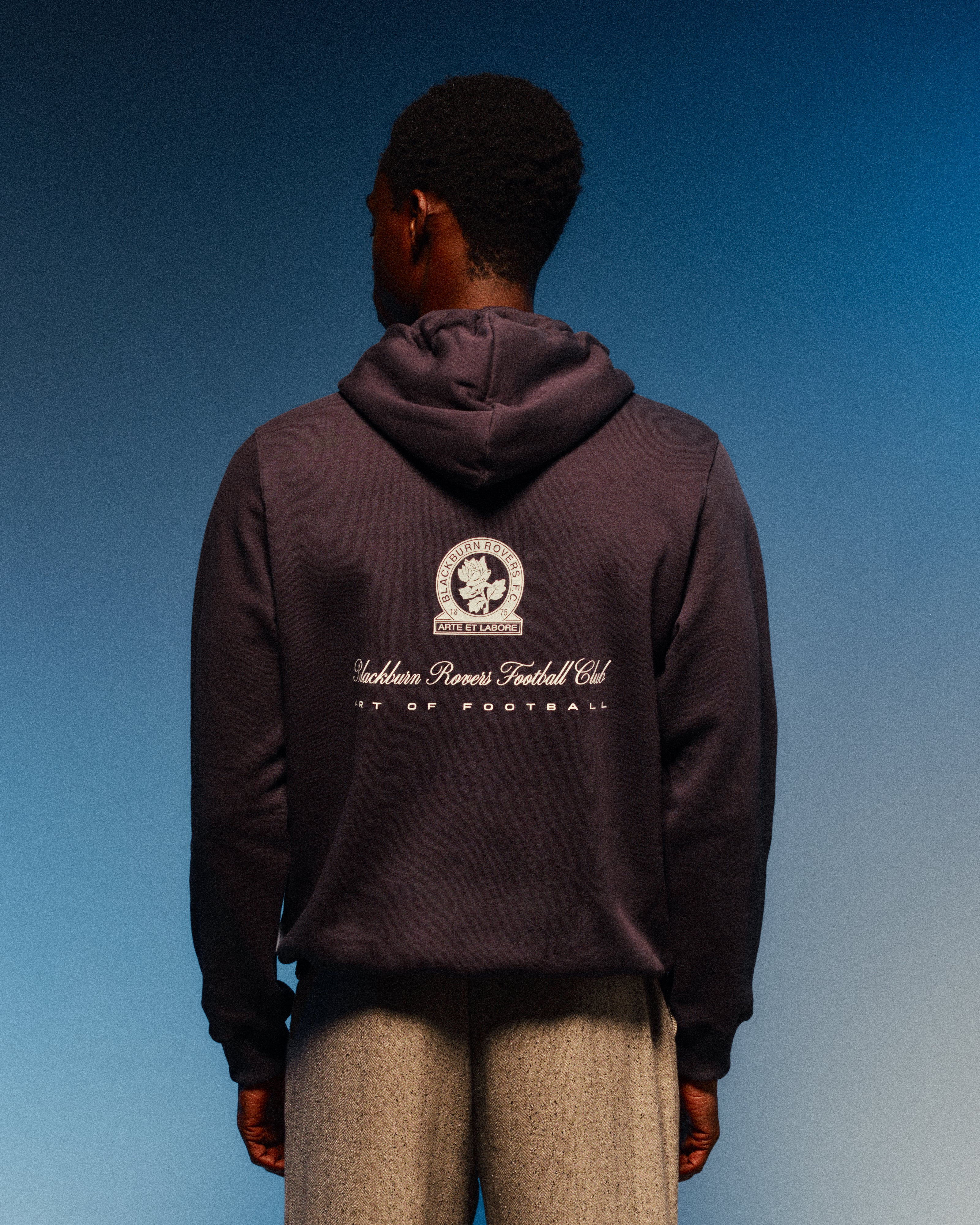 ART OF x Blackburn Heritage Hoodie | BRFC Navy Printed Football Sweat
