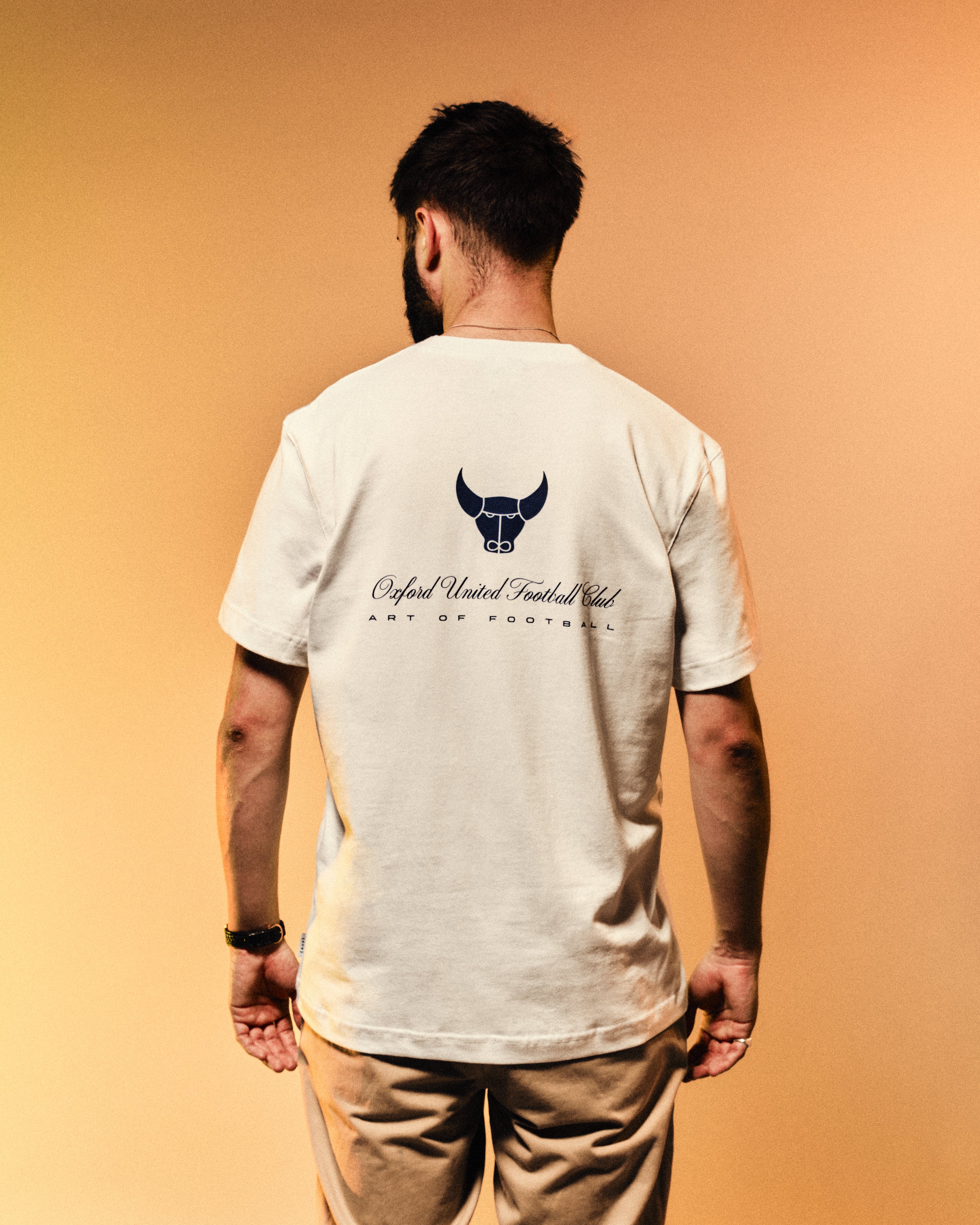 ART OF x Oxford Heritage Tee | OUFC White Graphic Football T-shirt