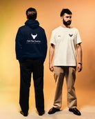 ART OF x Oxford Heritage Hoodie | OUFC Navy Printed Football Sweat