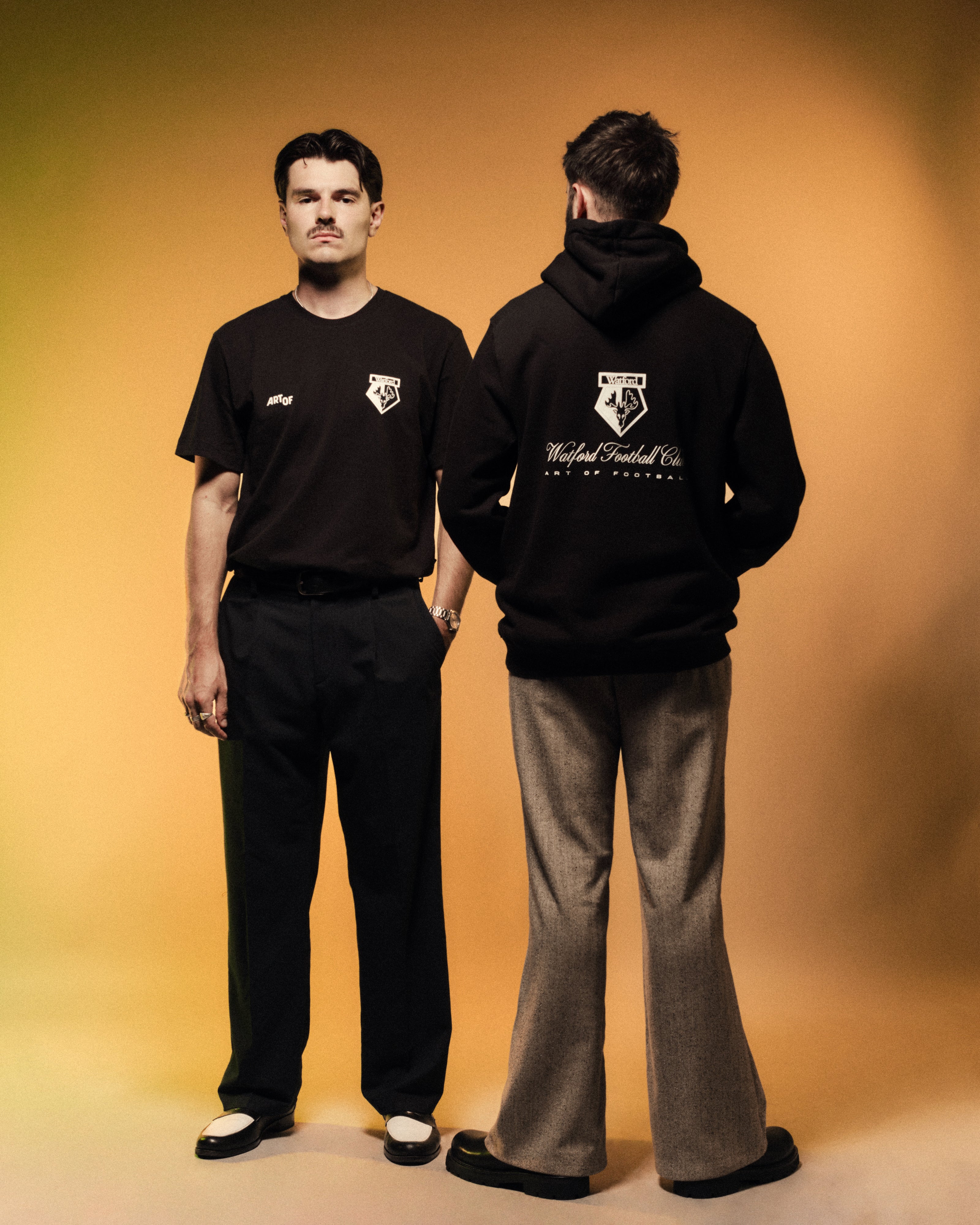 ART OF x Watford Heritage Hoodie | WFC Black Printed Football Sweat