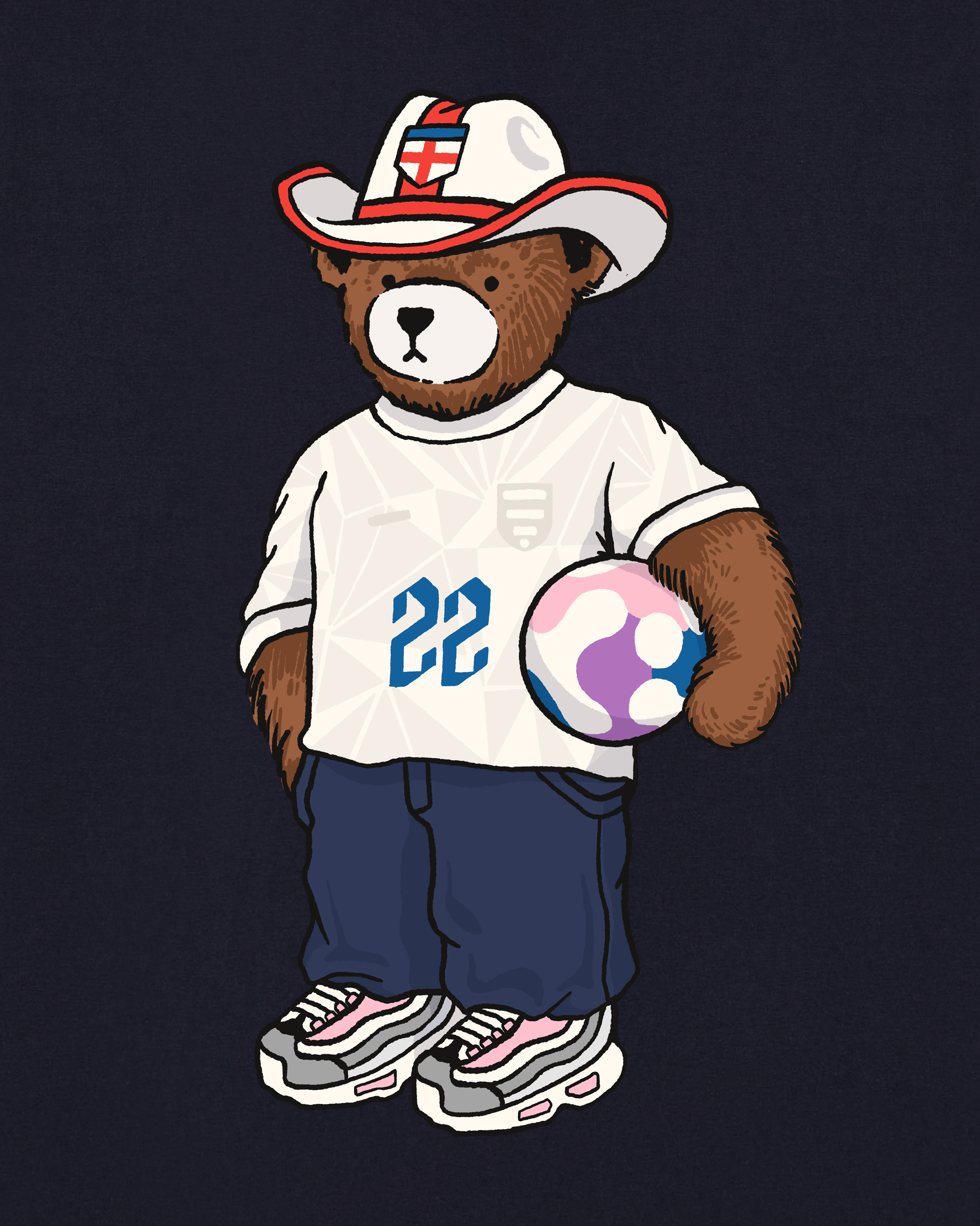 AOF Euros 2022 Pickles T-Shirt | Navy Graphic Tee | Art of Football