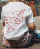 ART OF I *Heart* The Boss Tee | White Graphic Women's Football T-shirt