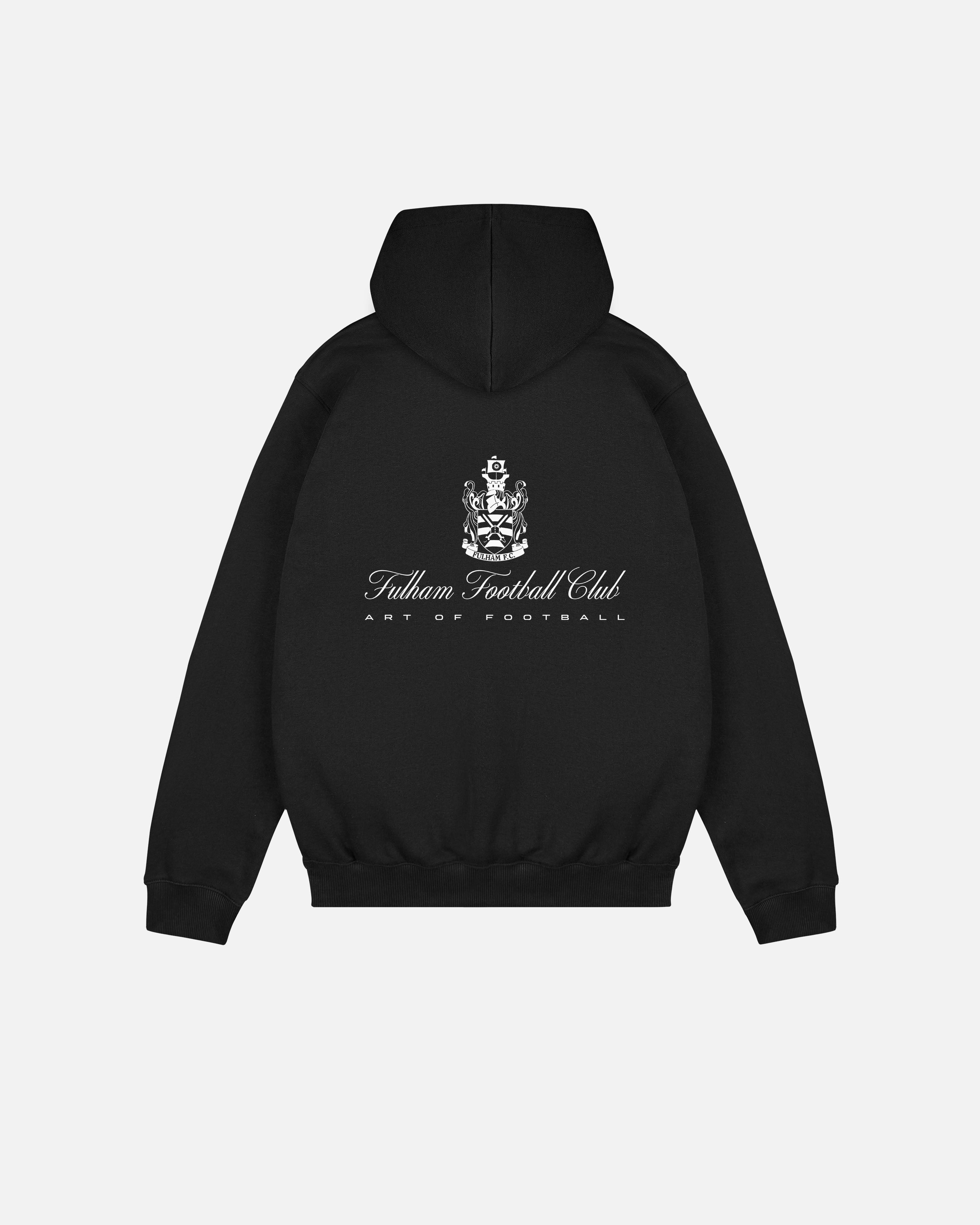 ART OF x Fulham Heritage Hoodie | FFC Black Printed Football Sweat