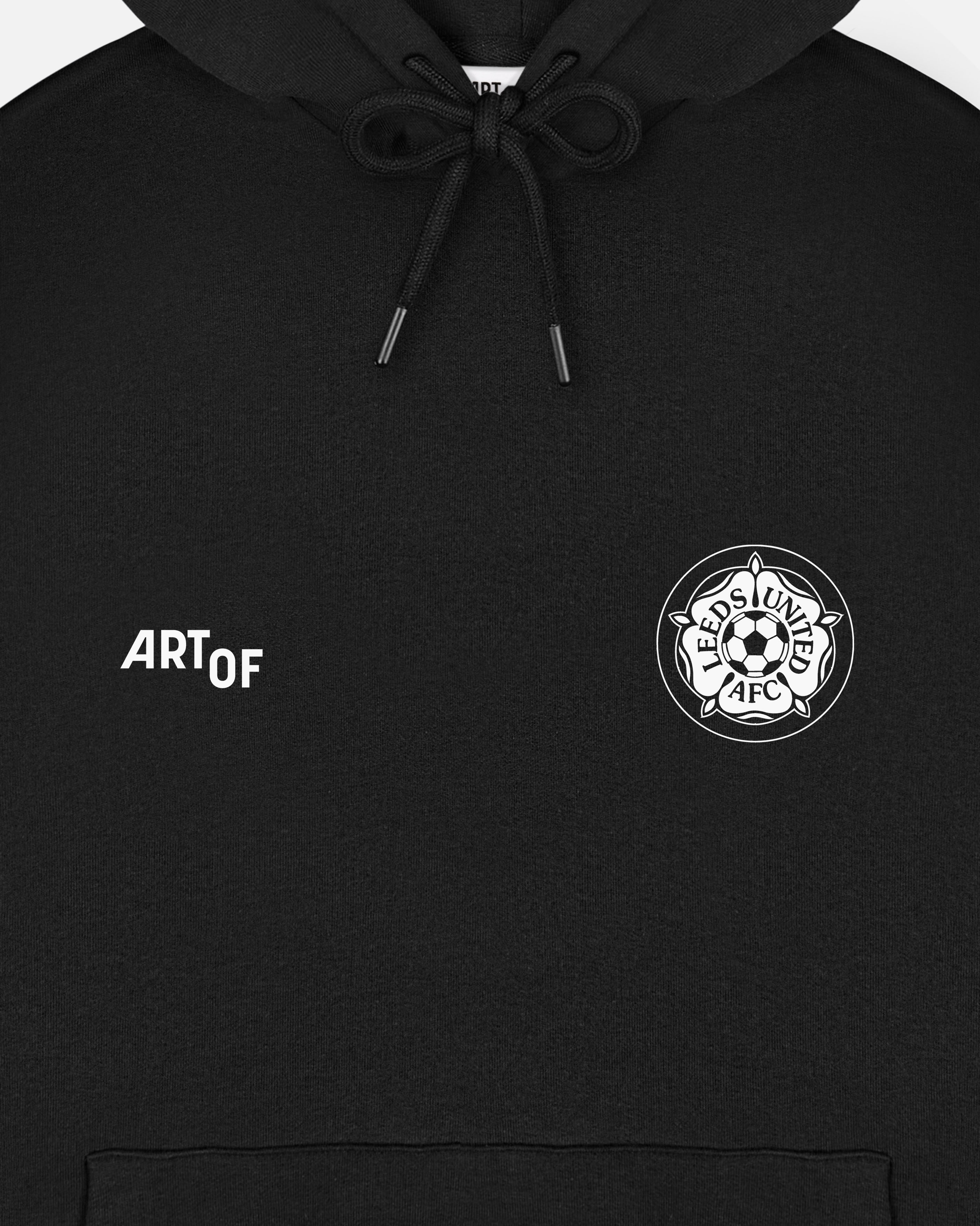 ART OF x Leeds Heritage Hoodie | LUFC Black Printed Football Sweat