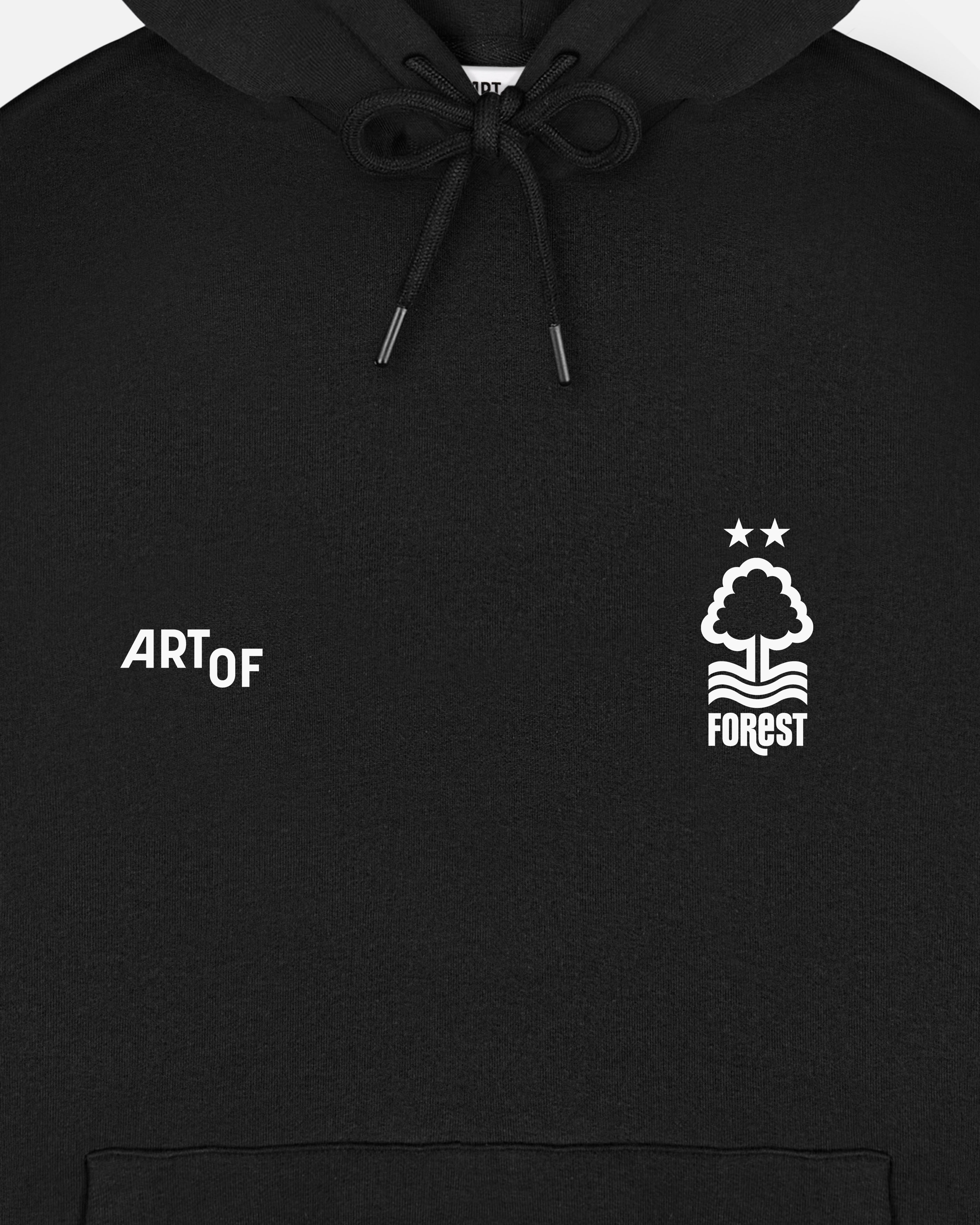 ART OF x Forest Heritage Hoodie | NFFC Black Printed Football Sweat