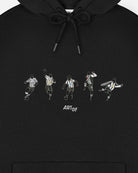 ART OF Geordie Embroidered Icons Black Hoodie | NUFC Football Sweat