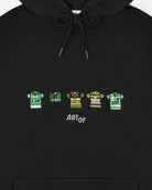 ART OF Bhoys Embroidered Classics Black Hoodie | Celtic Football Sweat