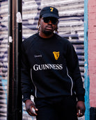ART OF x Guinness Black Panelled Sweat | Embroidered Football Sweater