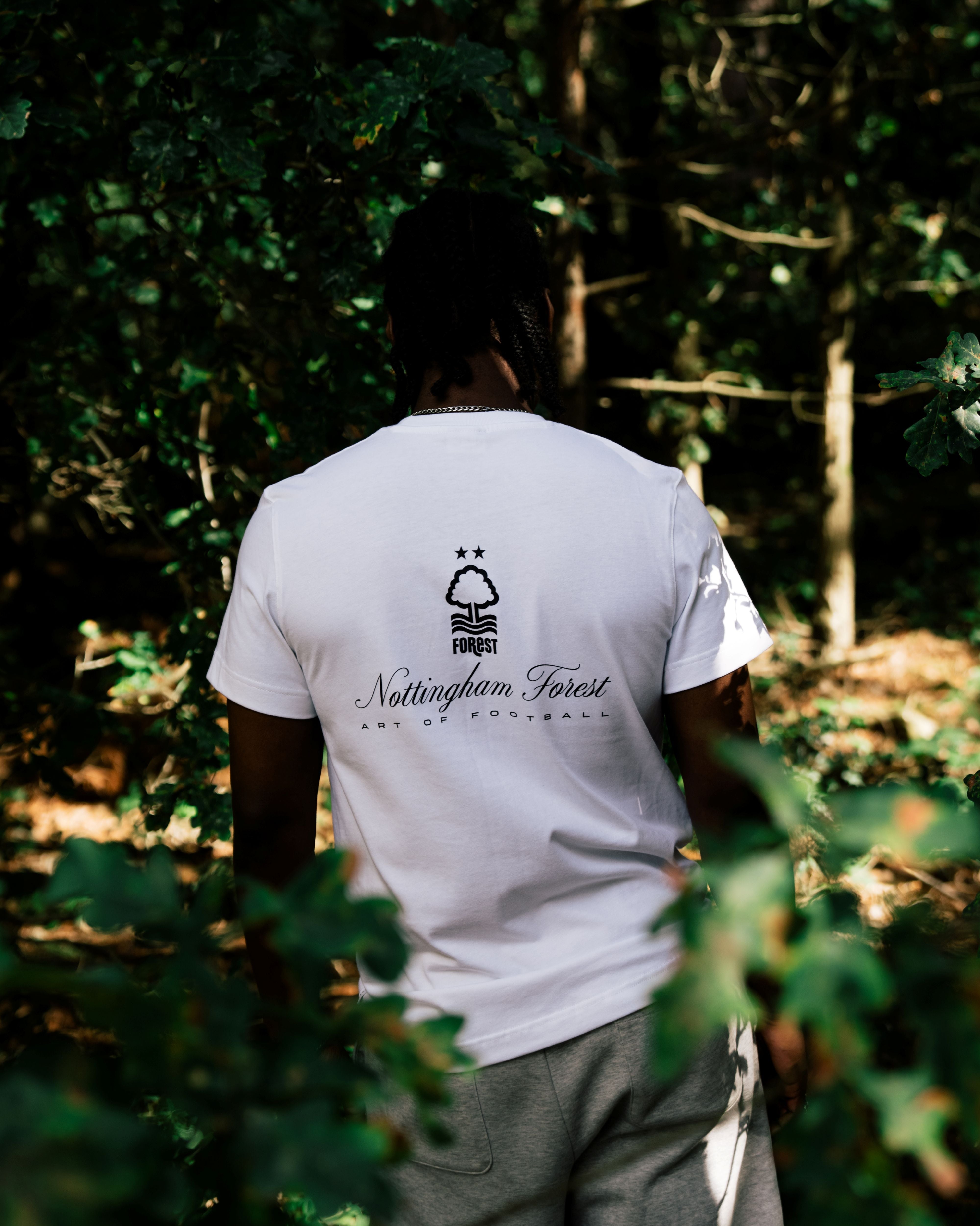 ART OF x Forest Heritage Tee | NFFC White Graphic Football T-shirt