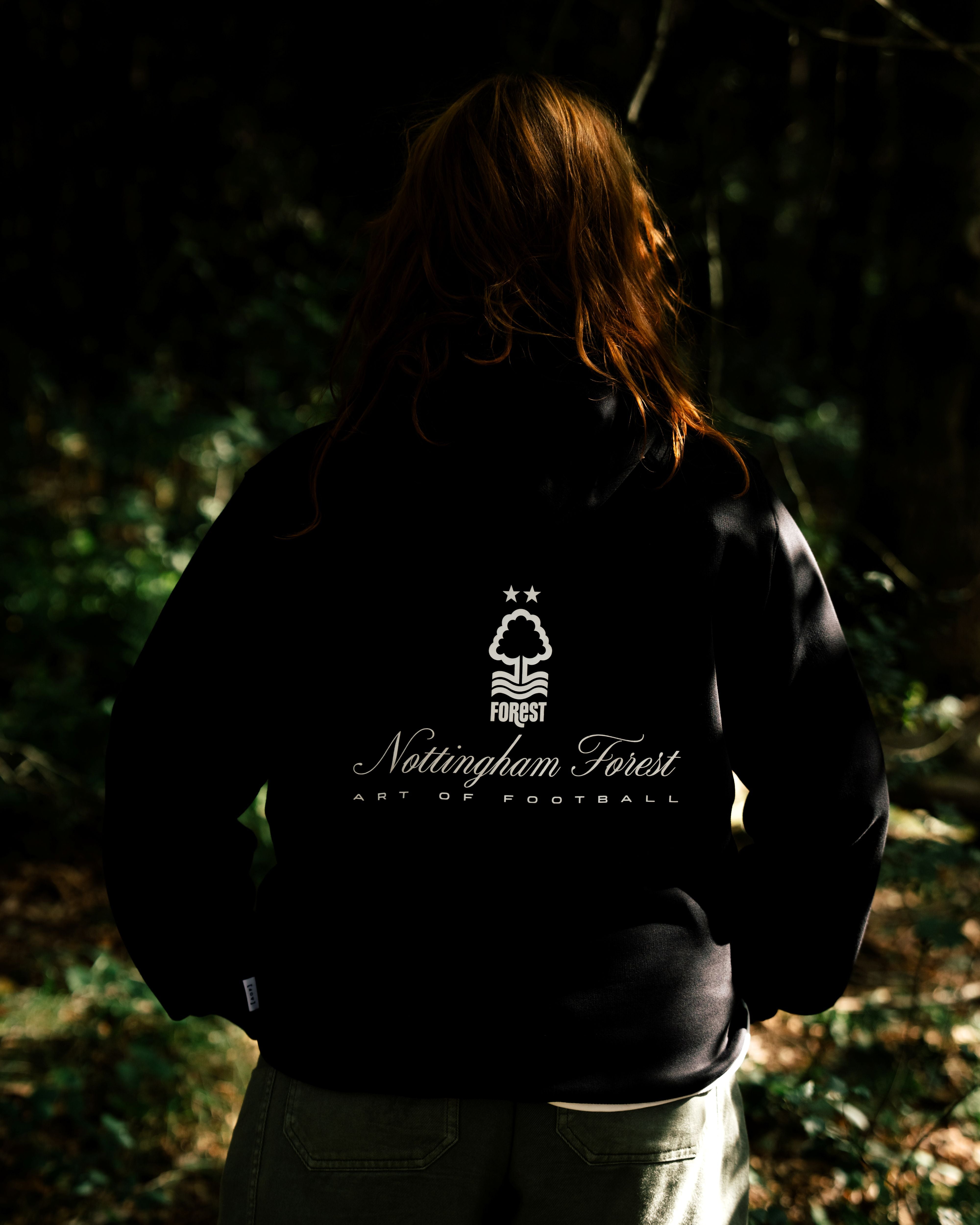 ART OF x Forest Heritage Hoodie | NFFC Black Printed Football Sweat