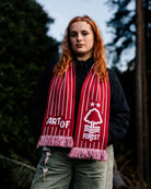 ART OF x Forest Heritage Scarf | NFFC Red Knitted Football Accessories