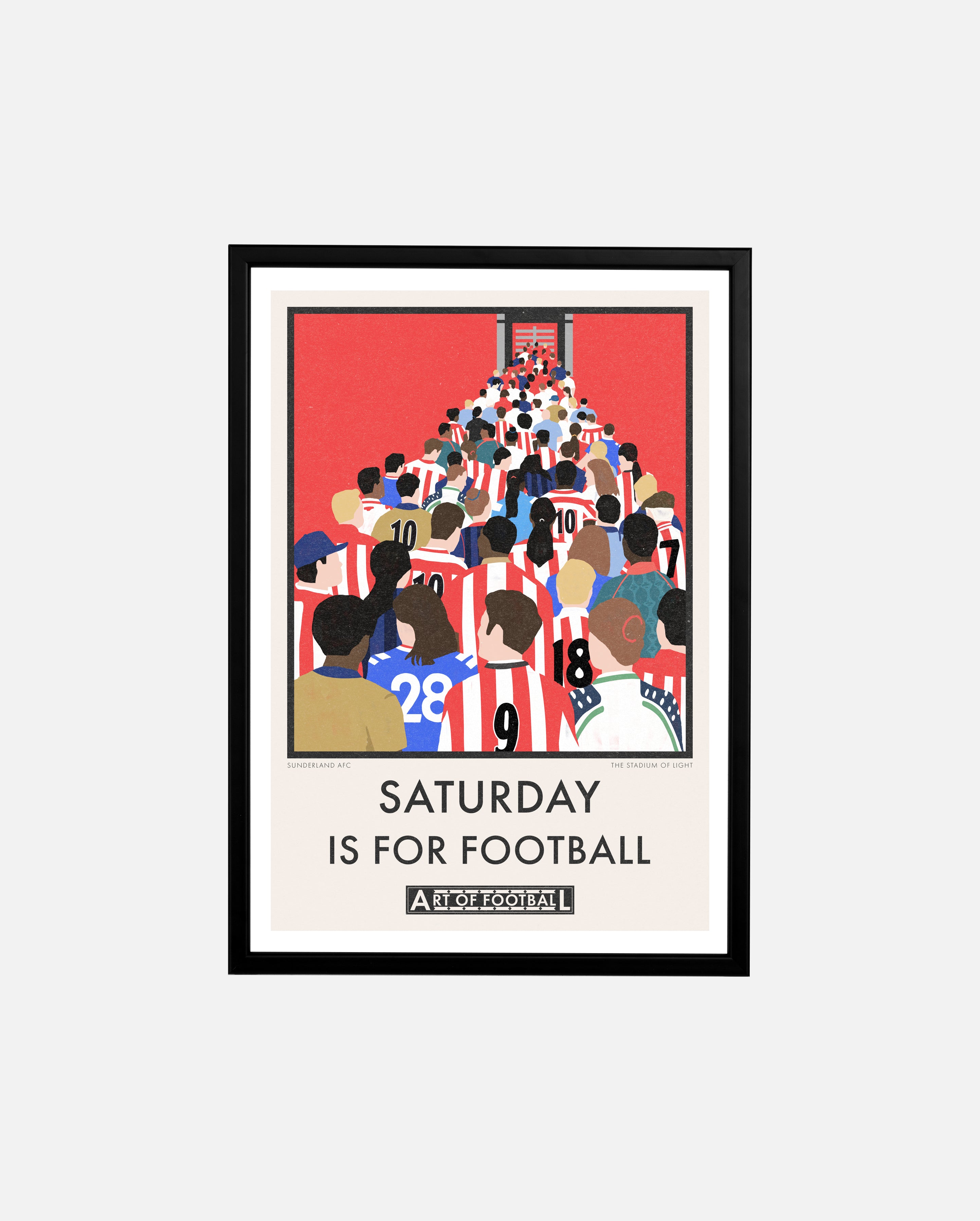 ART OF Sunderland Saturday Is For Football Framed Print | SAFC Art