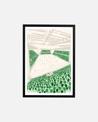 ART OF x Hibernian 12th Man Framed Football Print | Hibs Wall Art