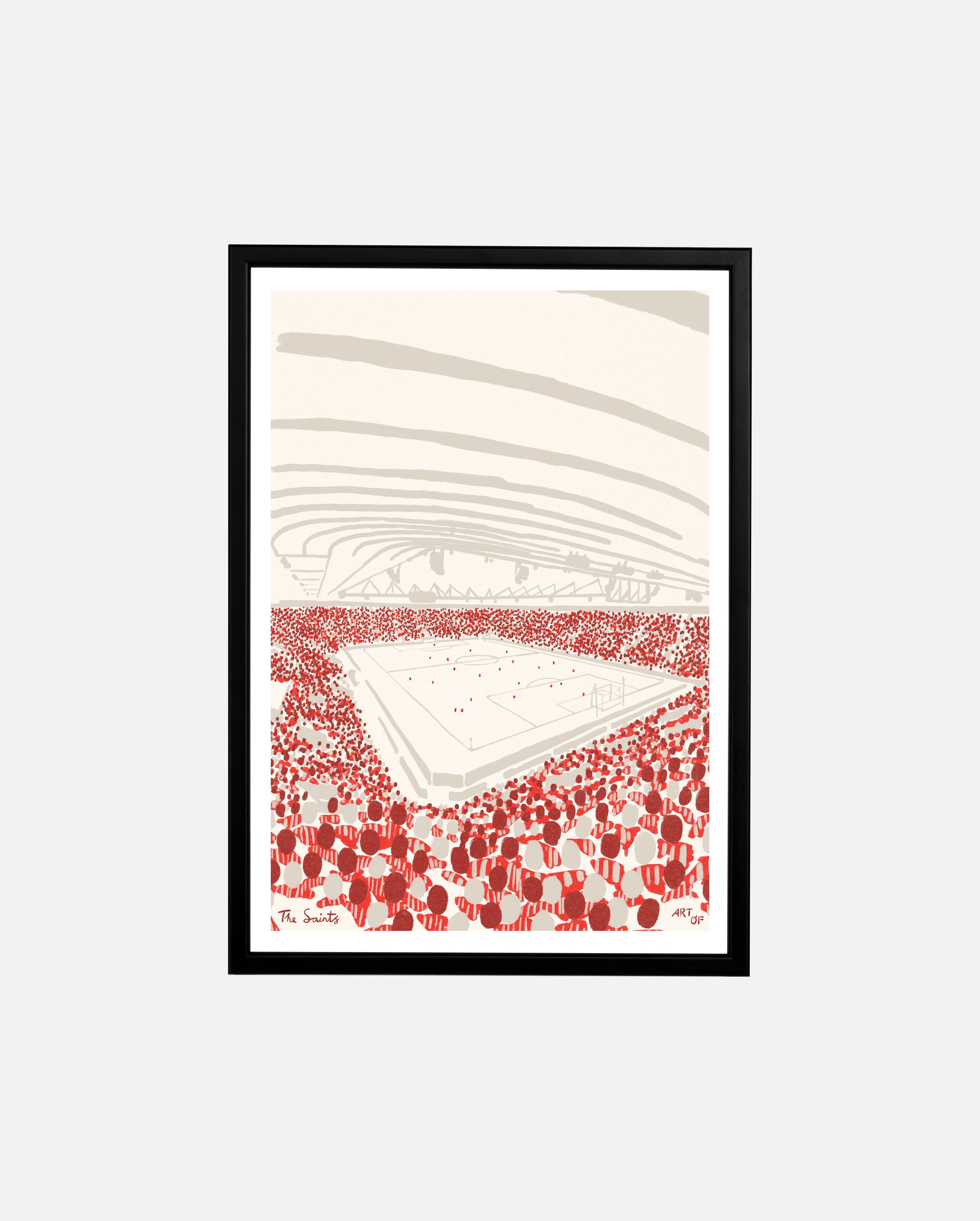 ART OF x Southampton Twelfth Man Framed Print | Football Wall Art