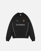 ART OF x Guinness Black Panelled Sweat | Embroidered Football Sweater