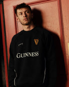 ART OF x Guinness Black Panelled Sweat | Embroidered Football Sweater