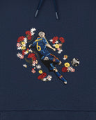 ART OF Flowers For Iniesta Hoodie | Embroidered Spain Football Sweat