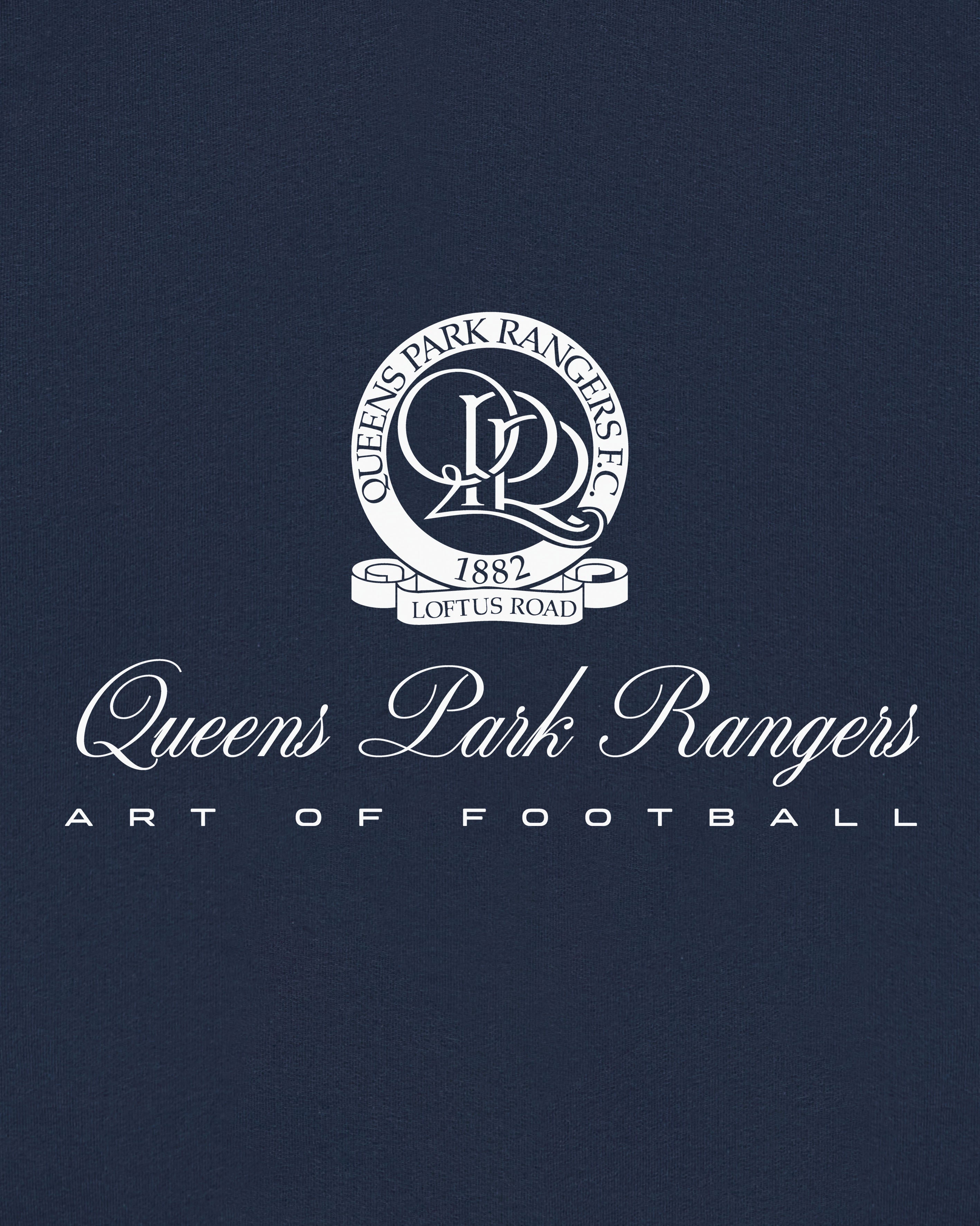 ART OF x QPR Heritage Hoodie | Navy Graphic Printed Football Sweat