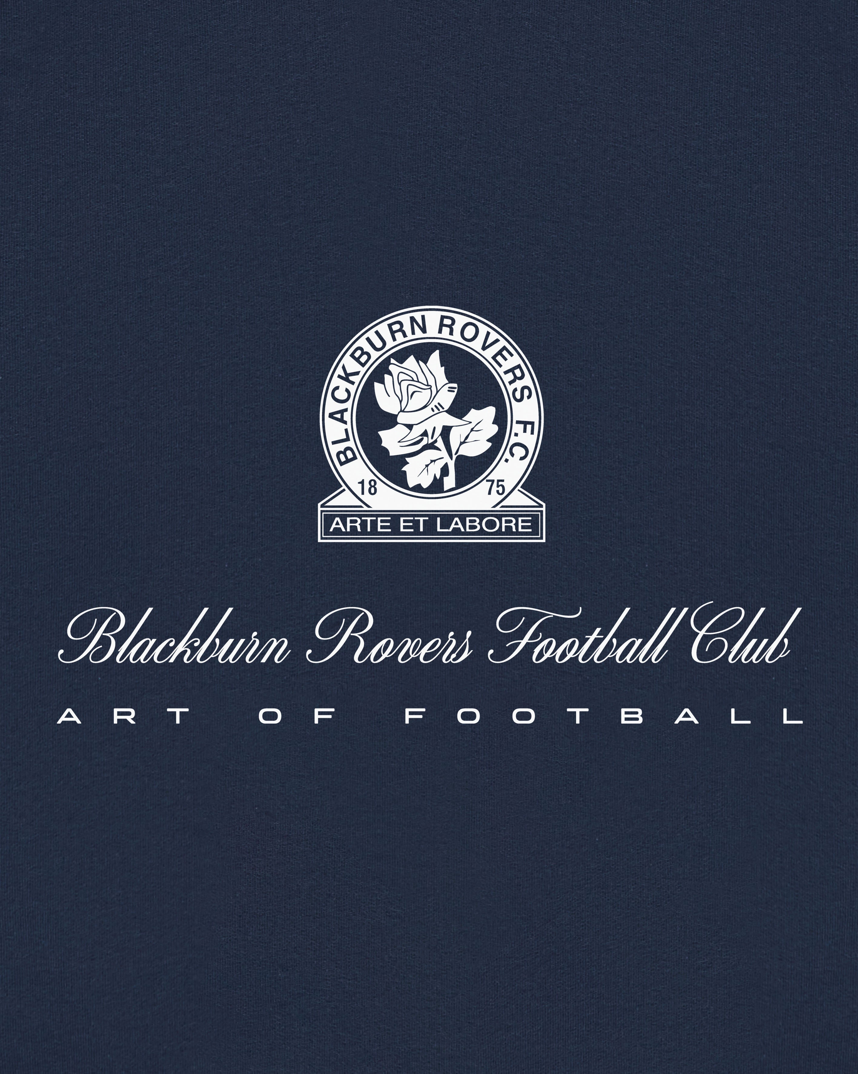 ART OF x Blackburn Heritage Hoodie | BRFC Navy Printed Football Sweat