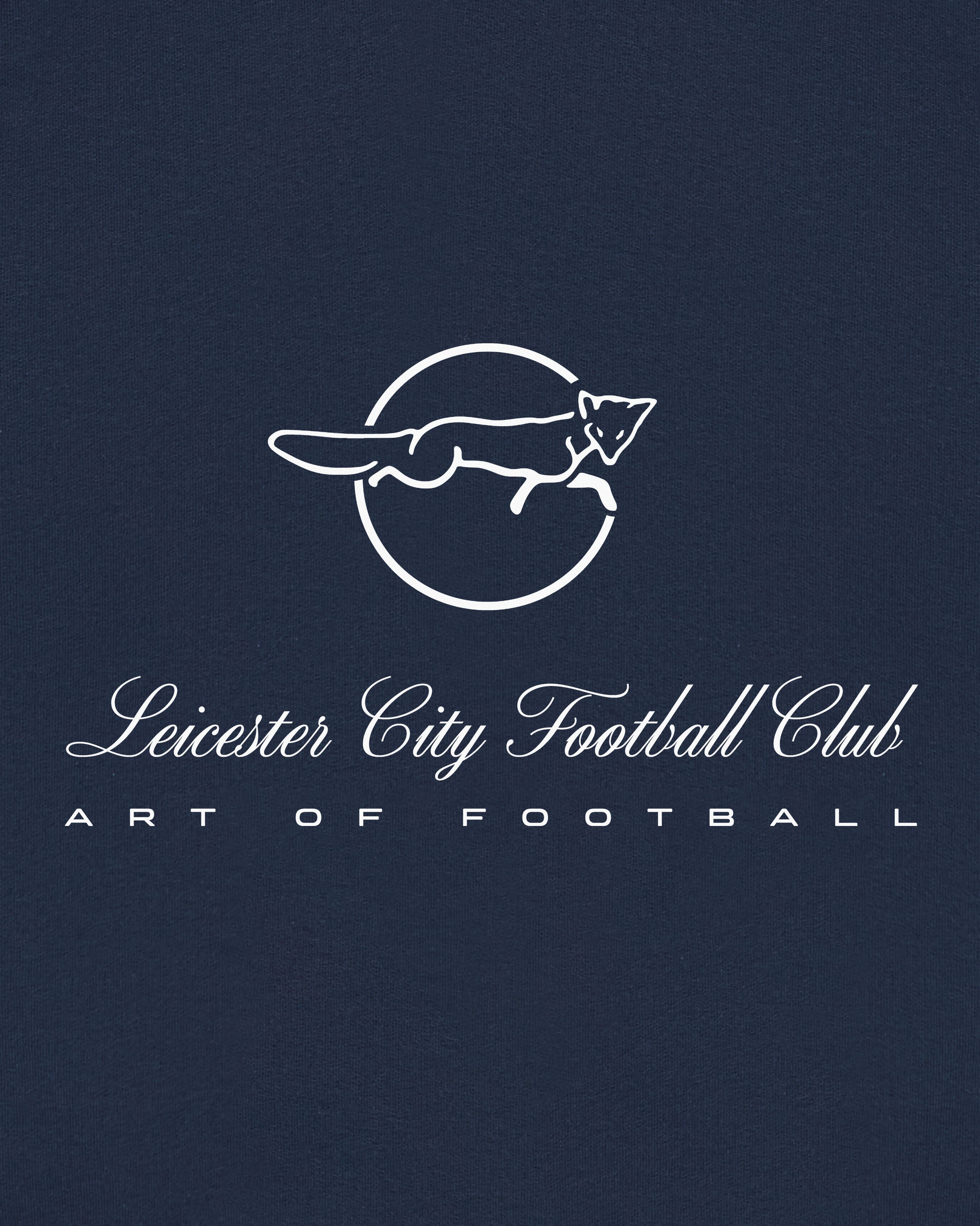 ART OF x Leicester Heritage Hoodie | LCFC Navy Printed Football Sweat