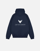 ART OF x Oxford Heritage Hoodie | OUFC Navy Printed Football Sweat