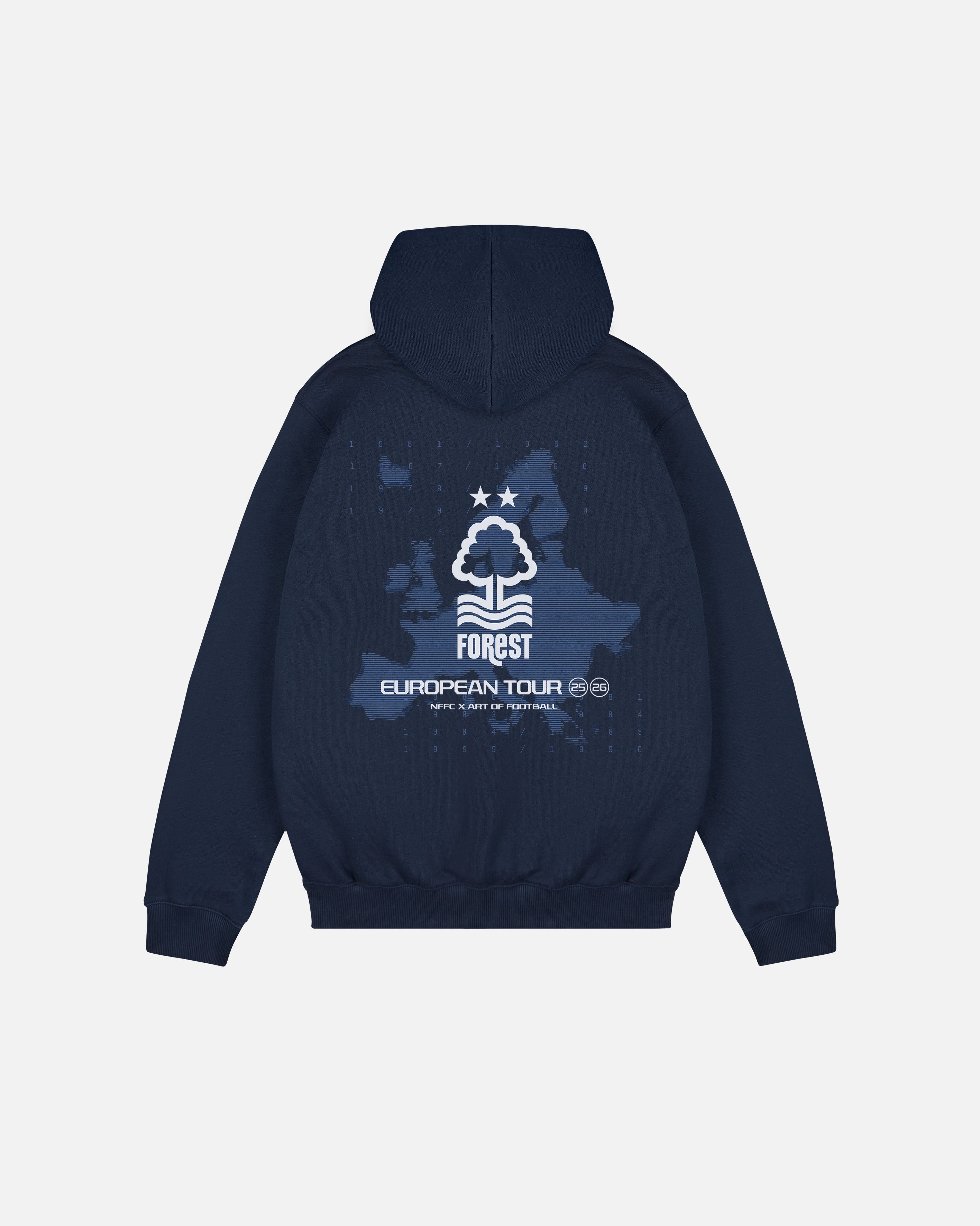 ART OF Forest European Tour Hoodie | NFFC Navy Printed Football Sweat
