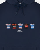 ART OF x QPR Embroidered Classics Navy Hoodie | Football Sweat