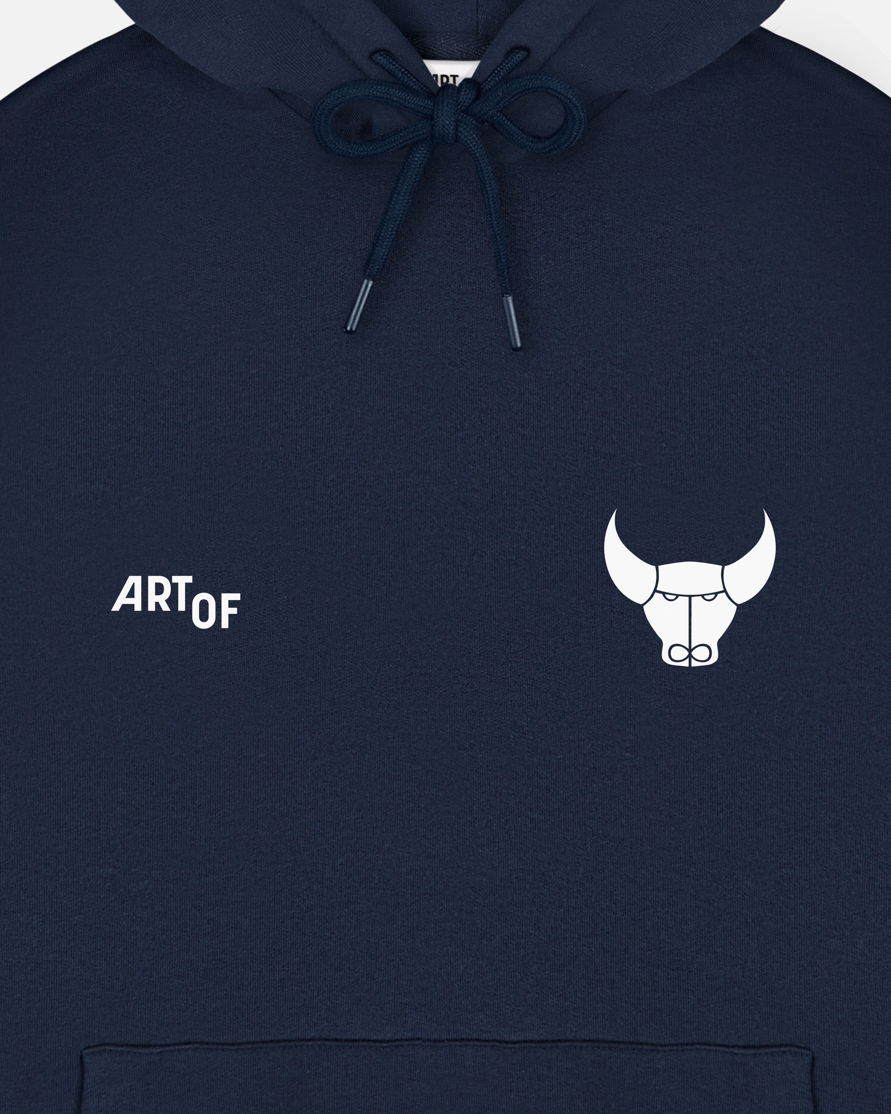 ART OF x Oxford Heritage Hoodie | OUFC Navy Printed Football Sweat