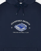 ART OF Chelsea Stadium Hoodie | Navy Embroidered Football Sweat