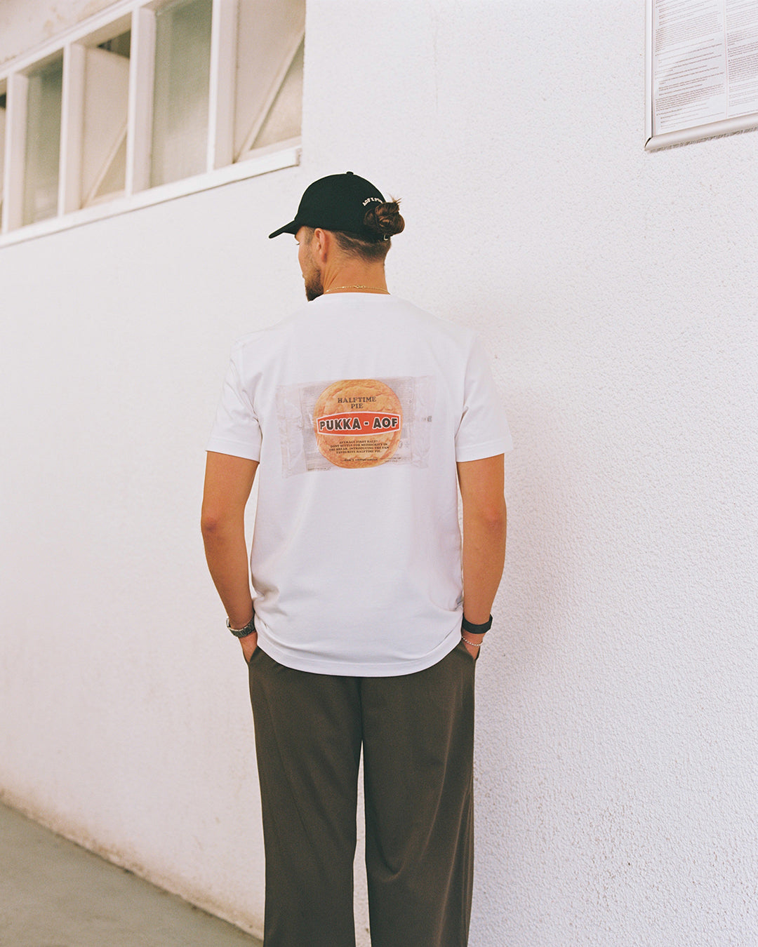 AOF x Pukka's Halftime Pie | White T-shirt | Art of Football