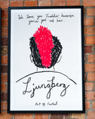 ART OF AFC We Love You Freddie Framed Print | Football Wall Art