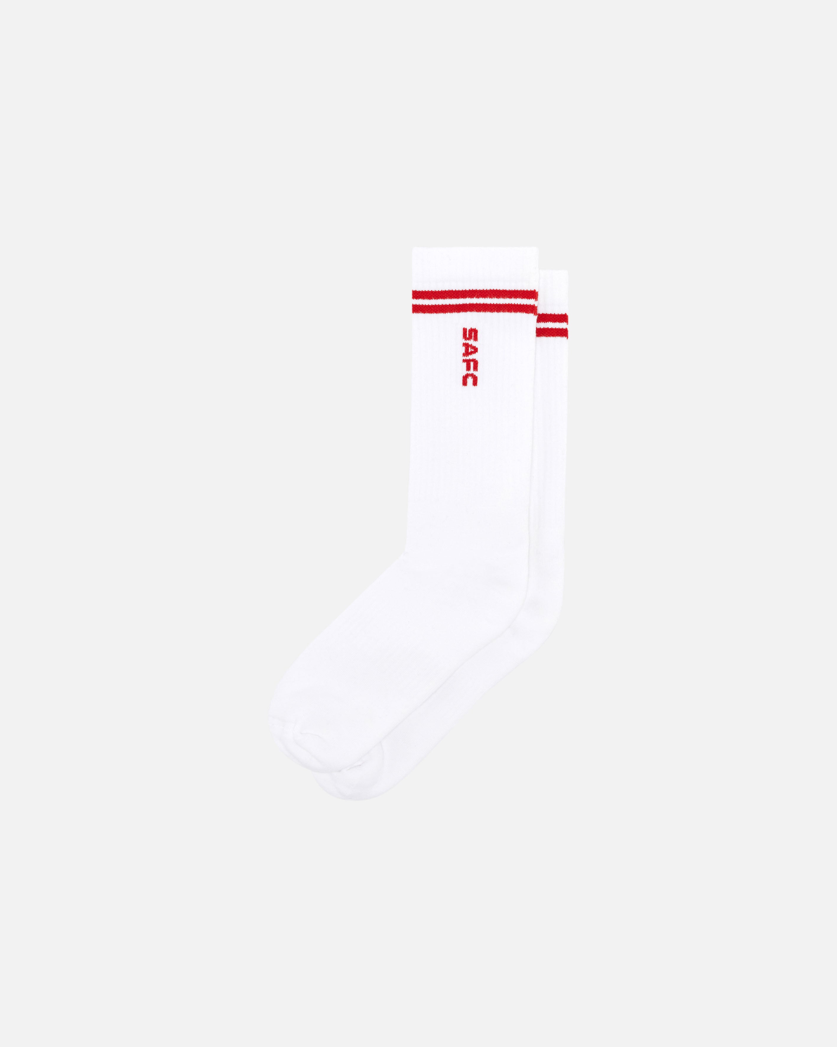 ART OF x Sunderland Stripe Socks | SAFC White Football Accessories