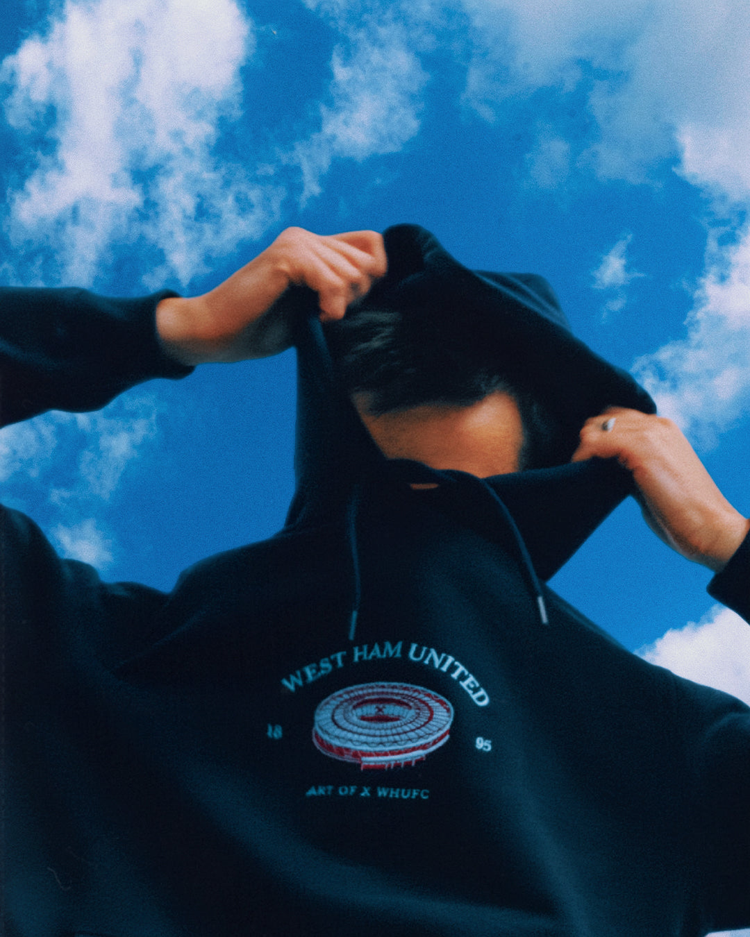 ART OF x West Ham Stadium Hoodie | Navy Embroidered Football Sweat