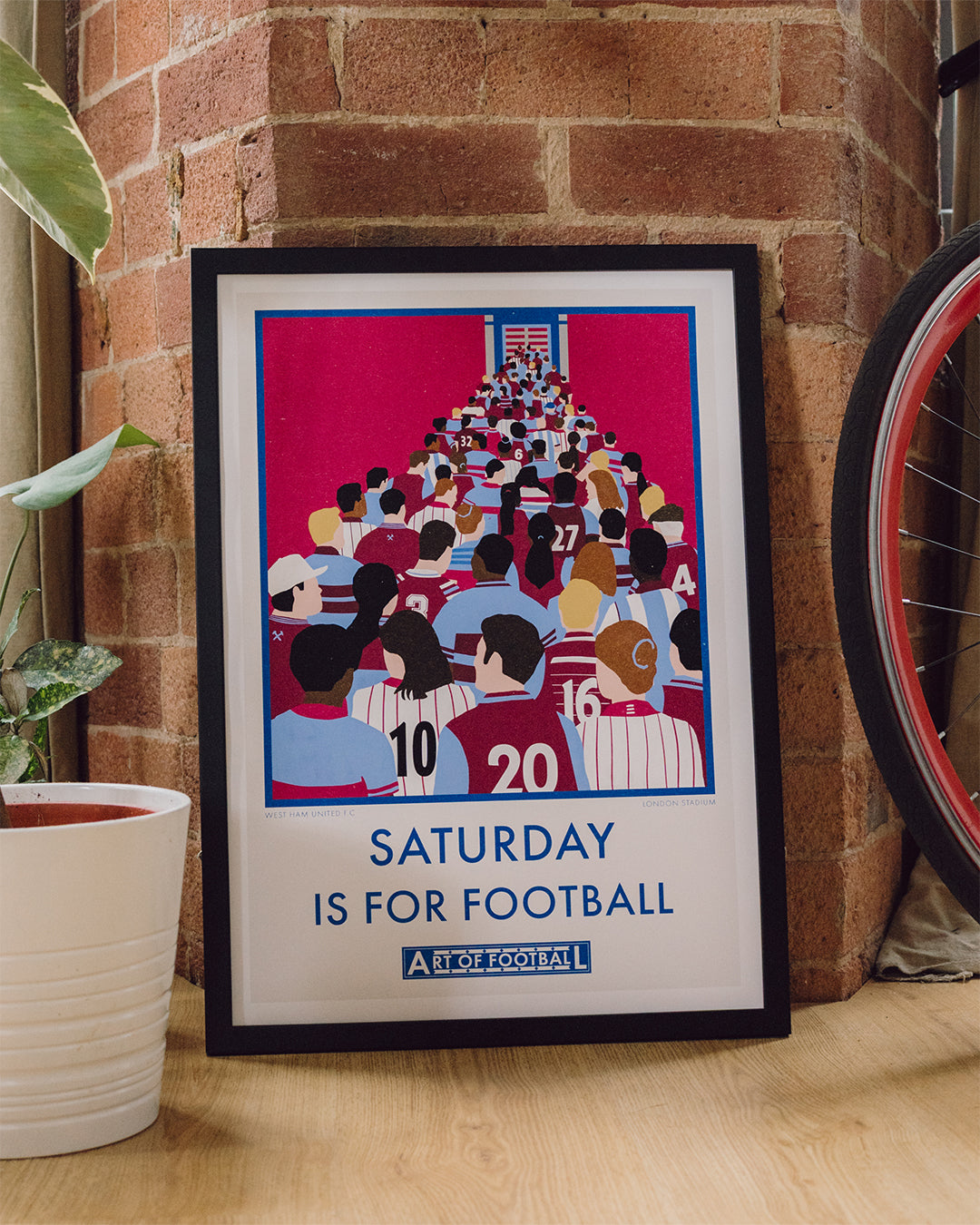 ART OF x West Ham Saturday Is For Football Framed Print | WHUFC Art